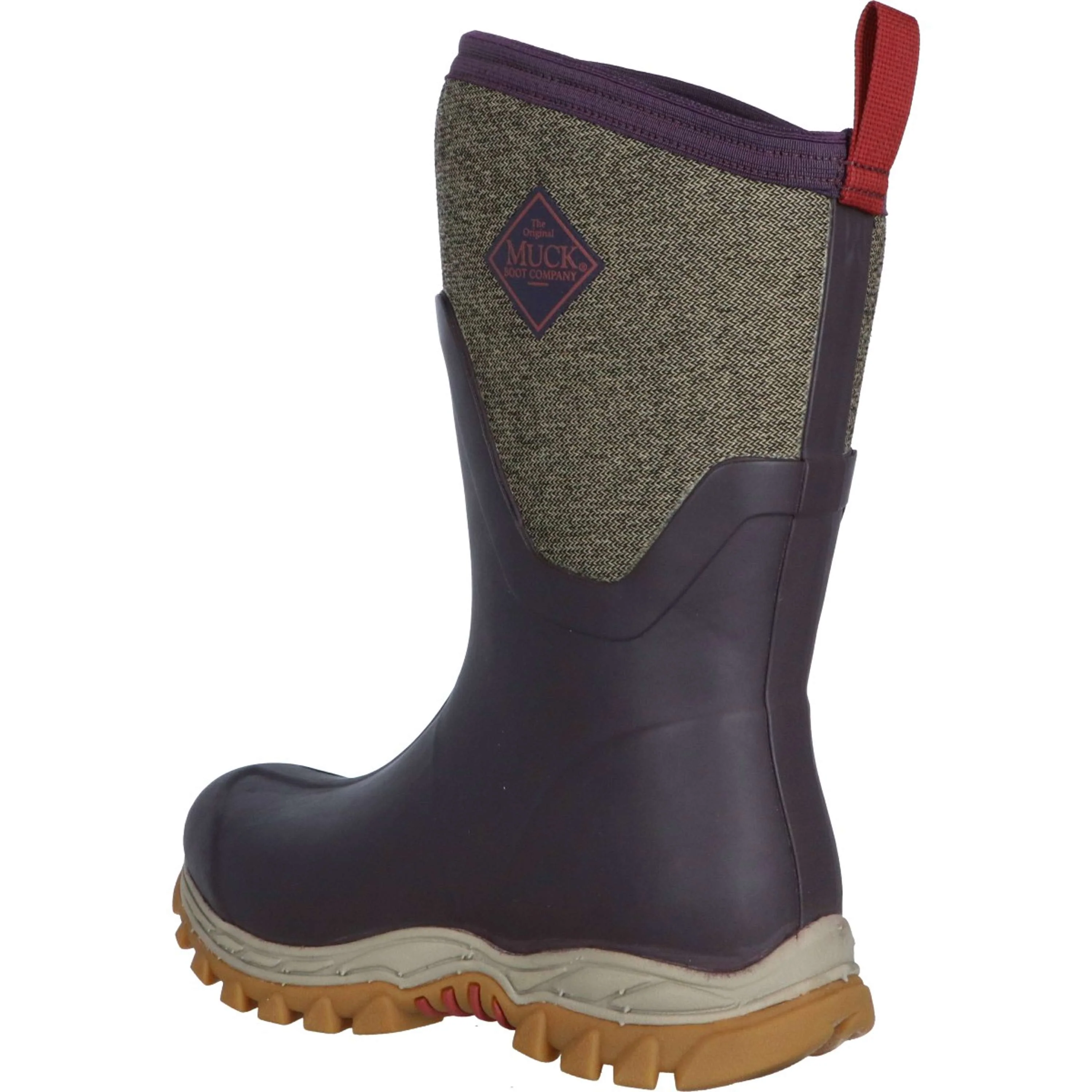 Muck Boot Arctic Sport II metà Donne Bordeaux/Tweed - Image 3