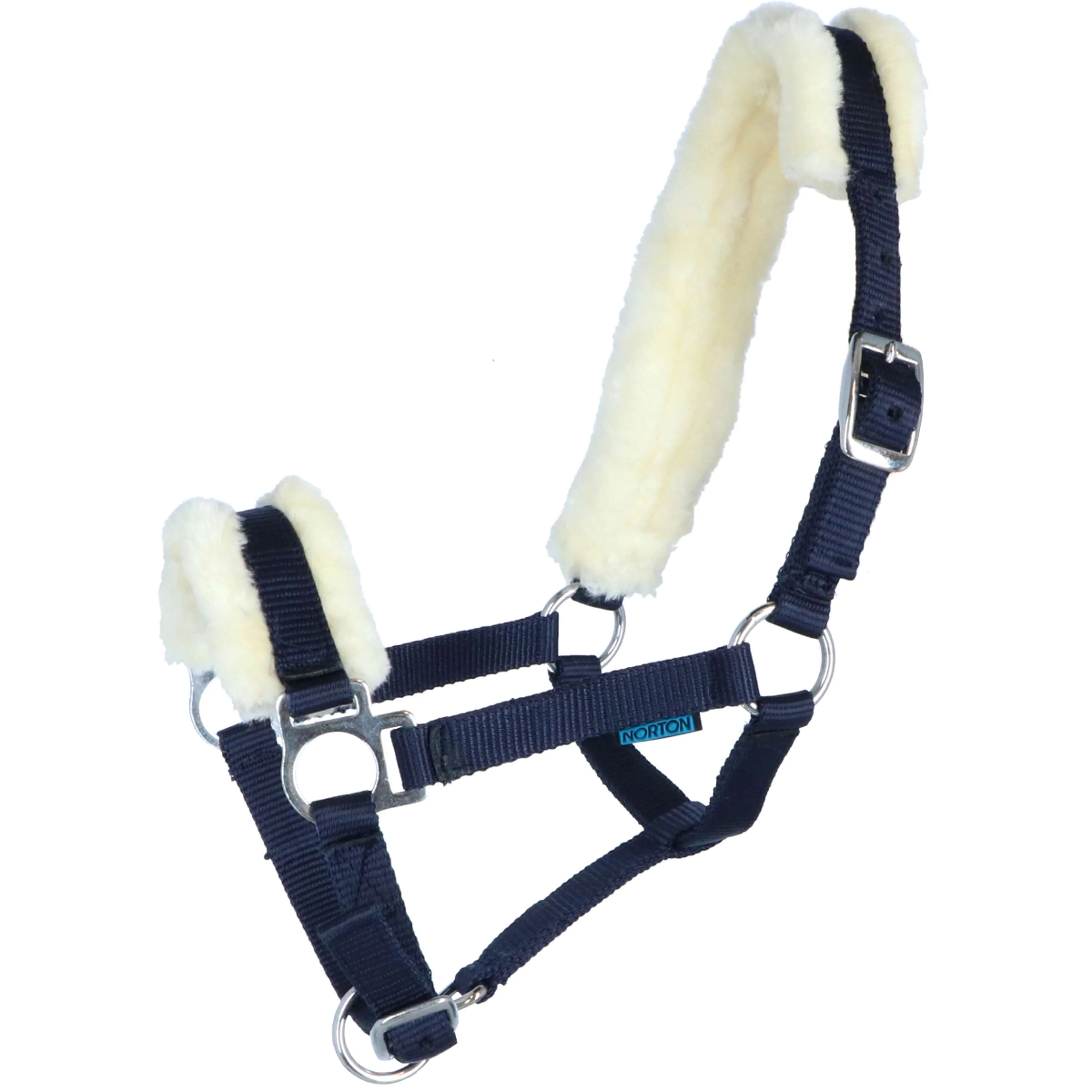 Norton Capezza con Pelle di Pecora Sintetica Navy