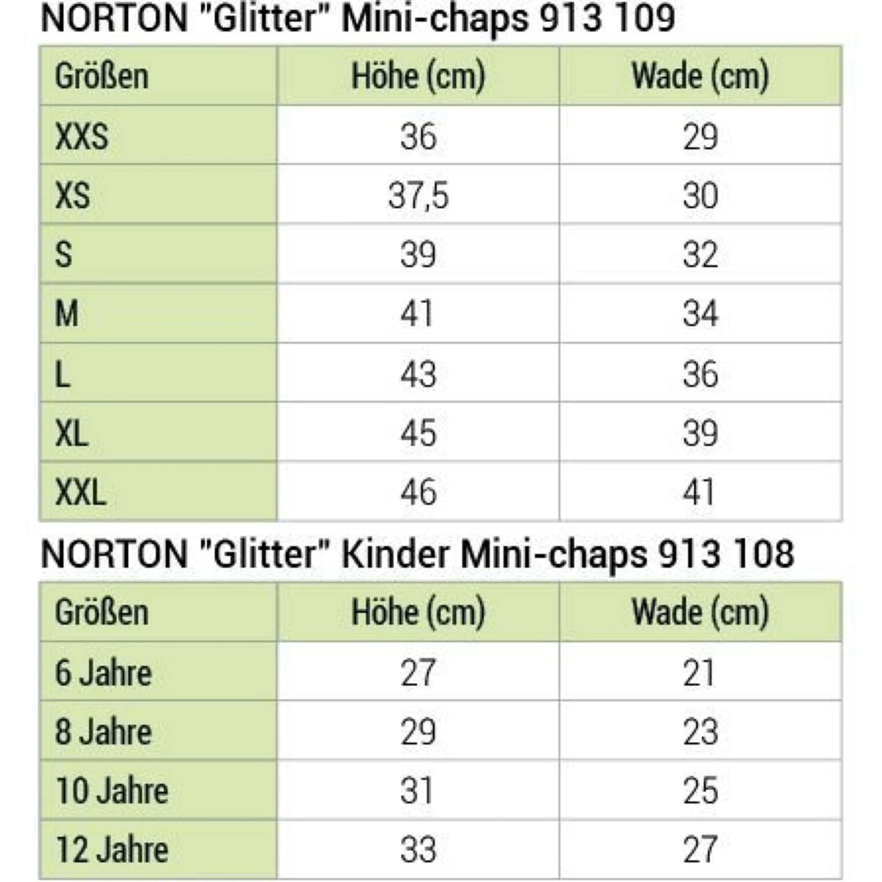 Norton Minichaps Glitter Nero - Image 6