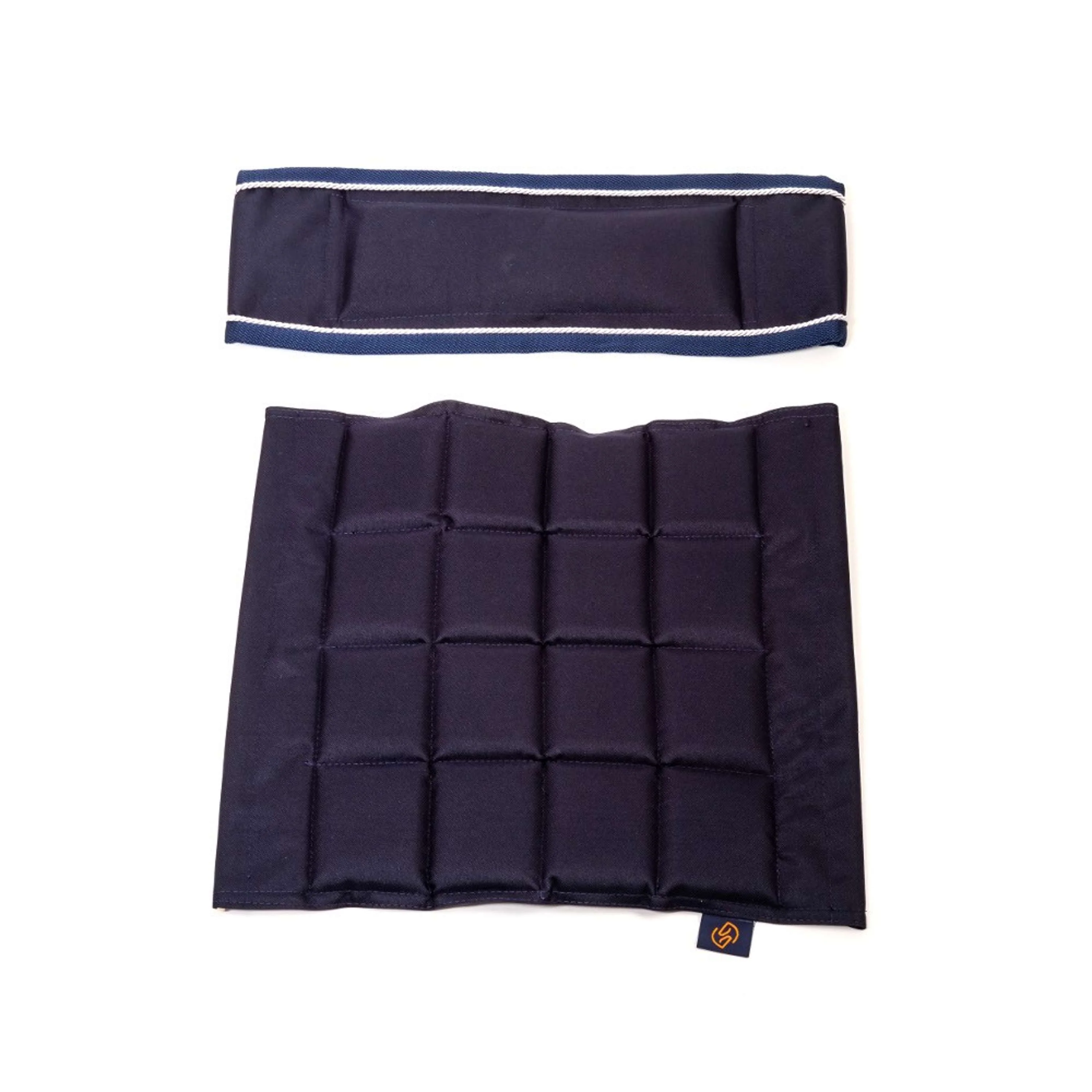 One Equestrian Sedile e schienale Blu marino/Argento