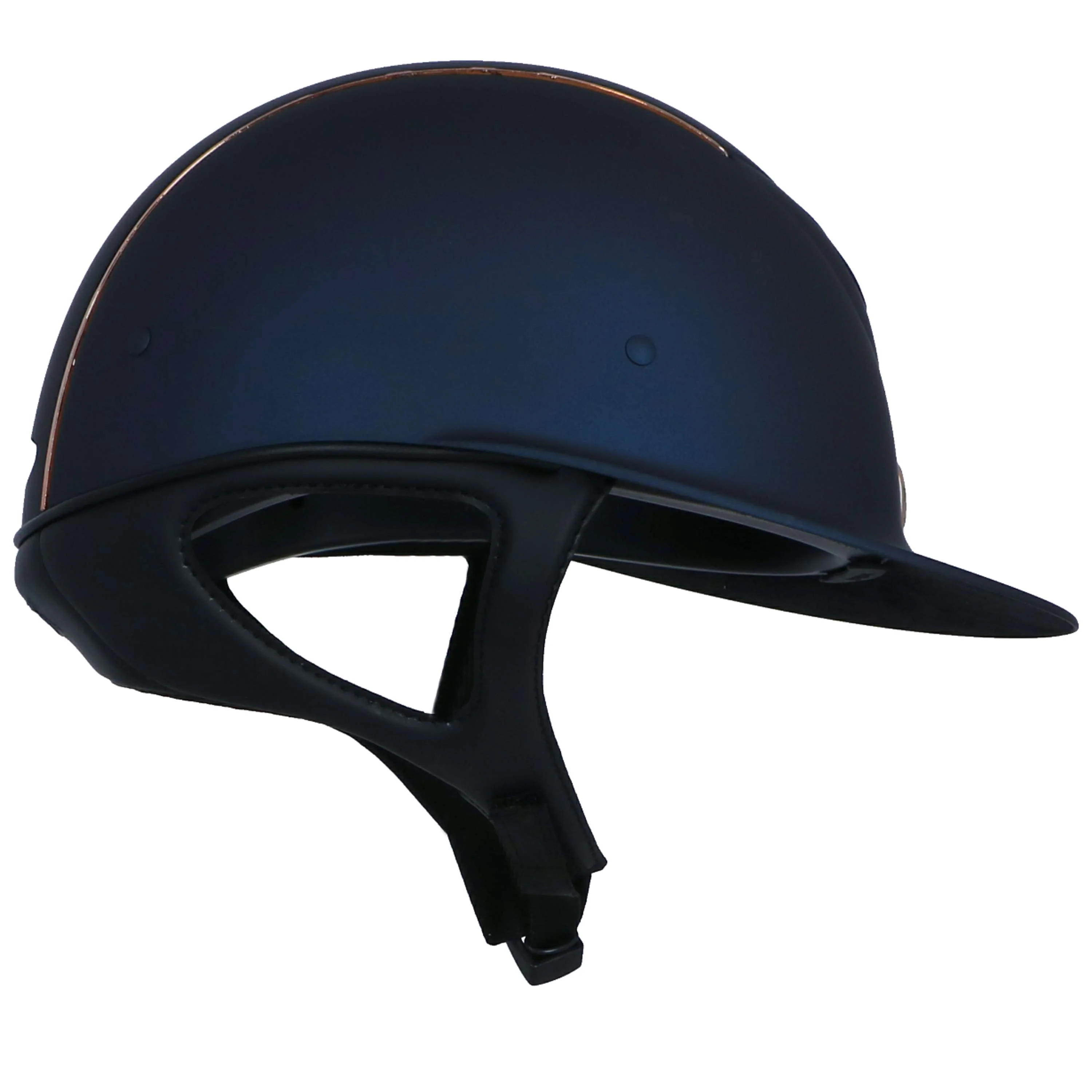 OneK Casco da equitazione Avancé Matt Linee Rosegold Navy - Image 5