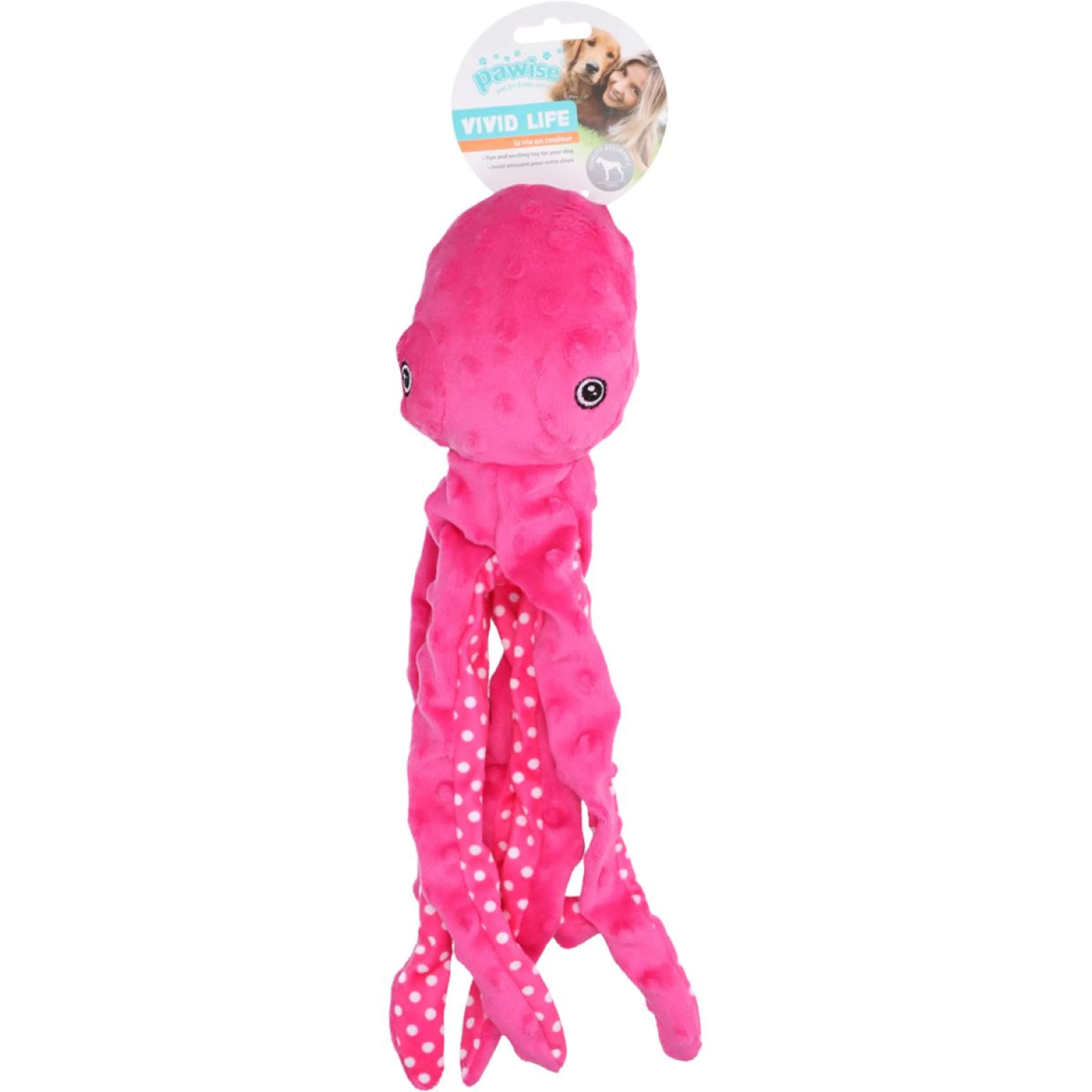 Pawise Giocattolo per Cane Plush Octopus Multicolor - Image 2