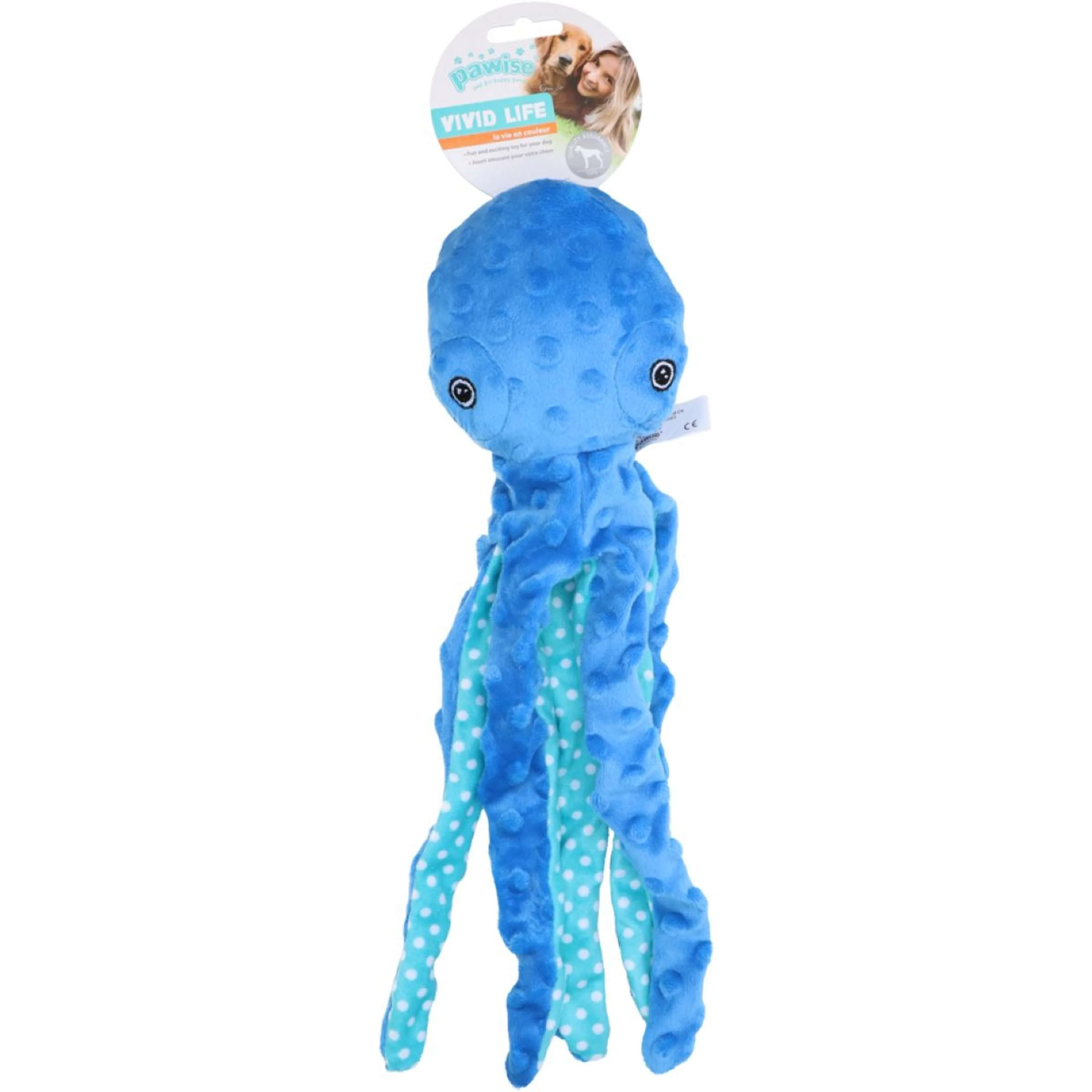 Pawise Giocattolo per Cane Plush Octopus Multicolor - Image 4