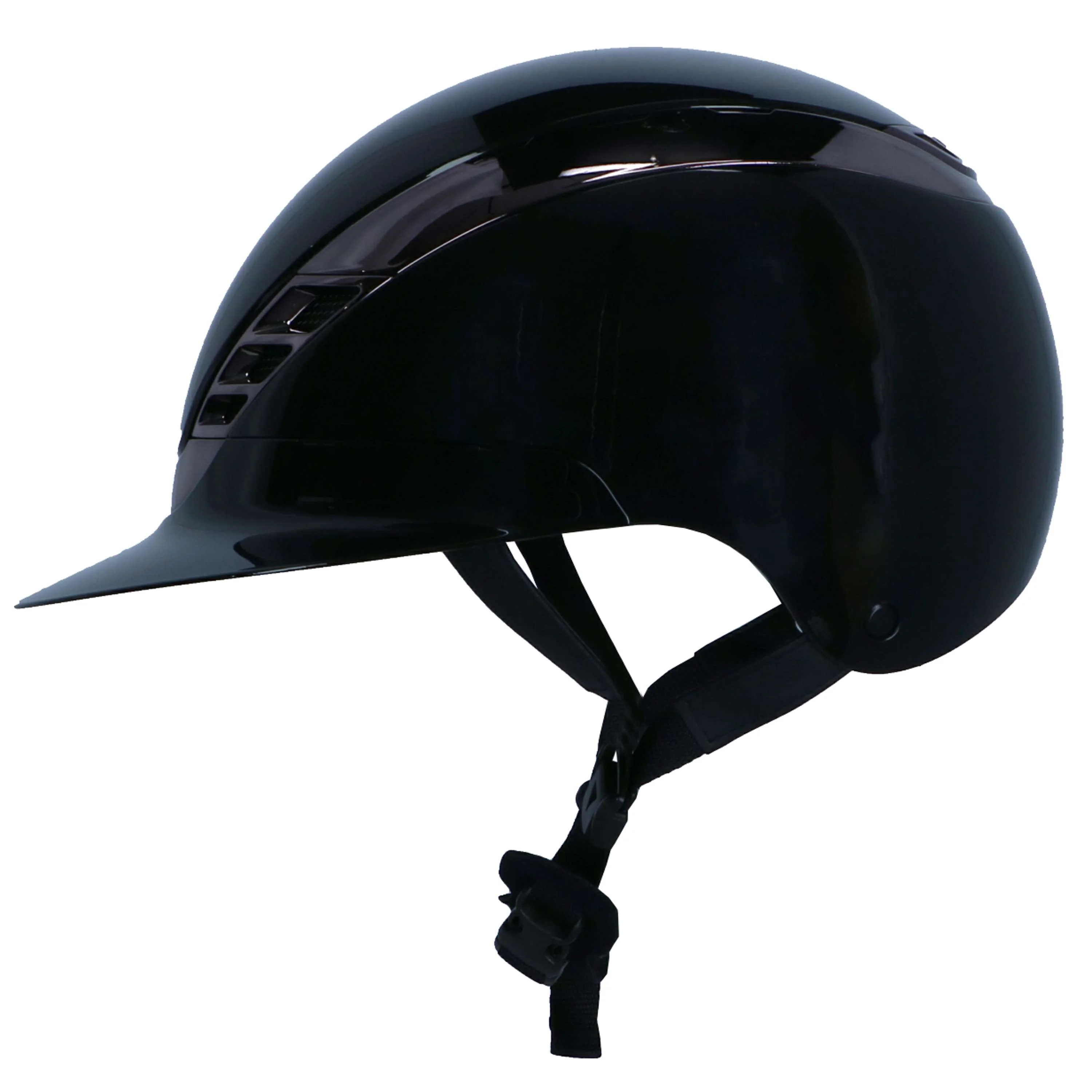 Pikeur Casco da equitazione AirLuxe CHROME L.V. Nero lucido - Image 3
