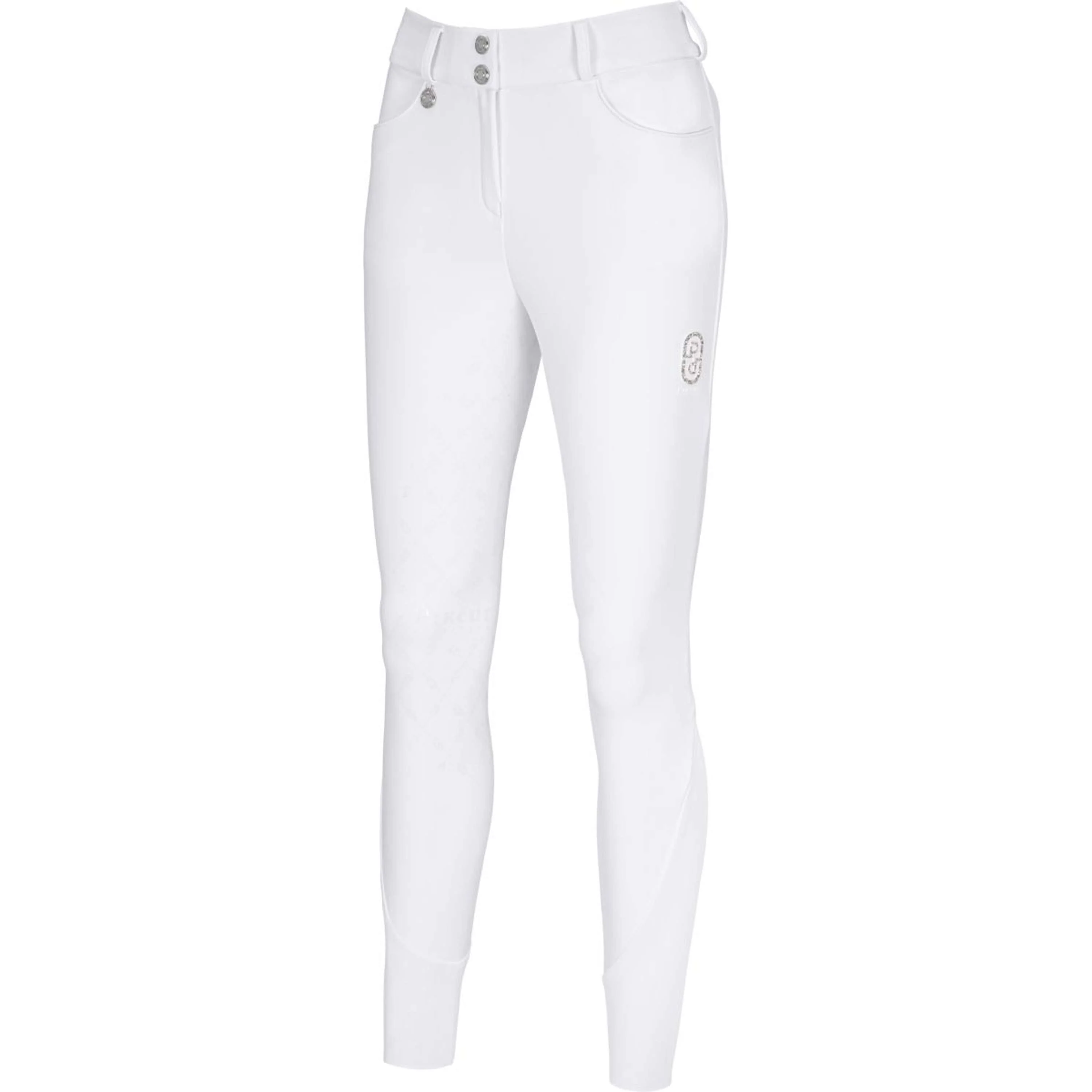 Pikeur Pantaloni da Equitazione Ceelina SD SS26 Full Grip Bianco