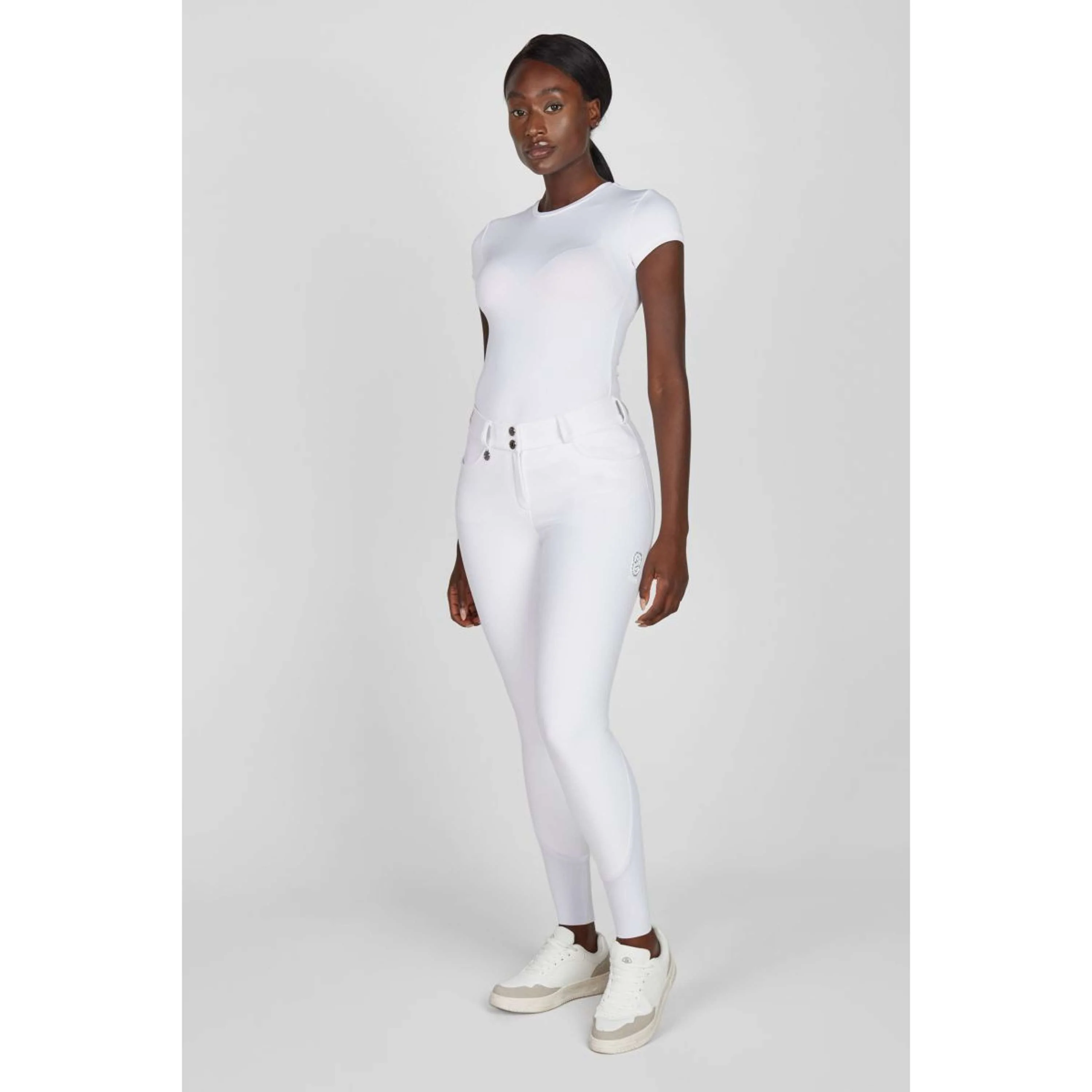 Pikeur Pantaloni da Equitazione Ceelina SD SS26 Full Grip Bianco - Image 2