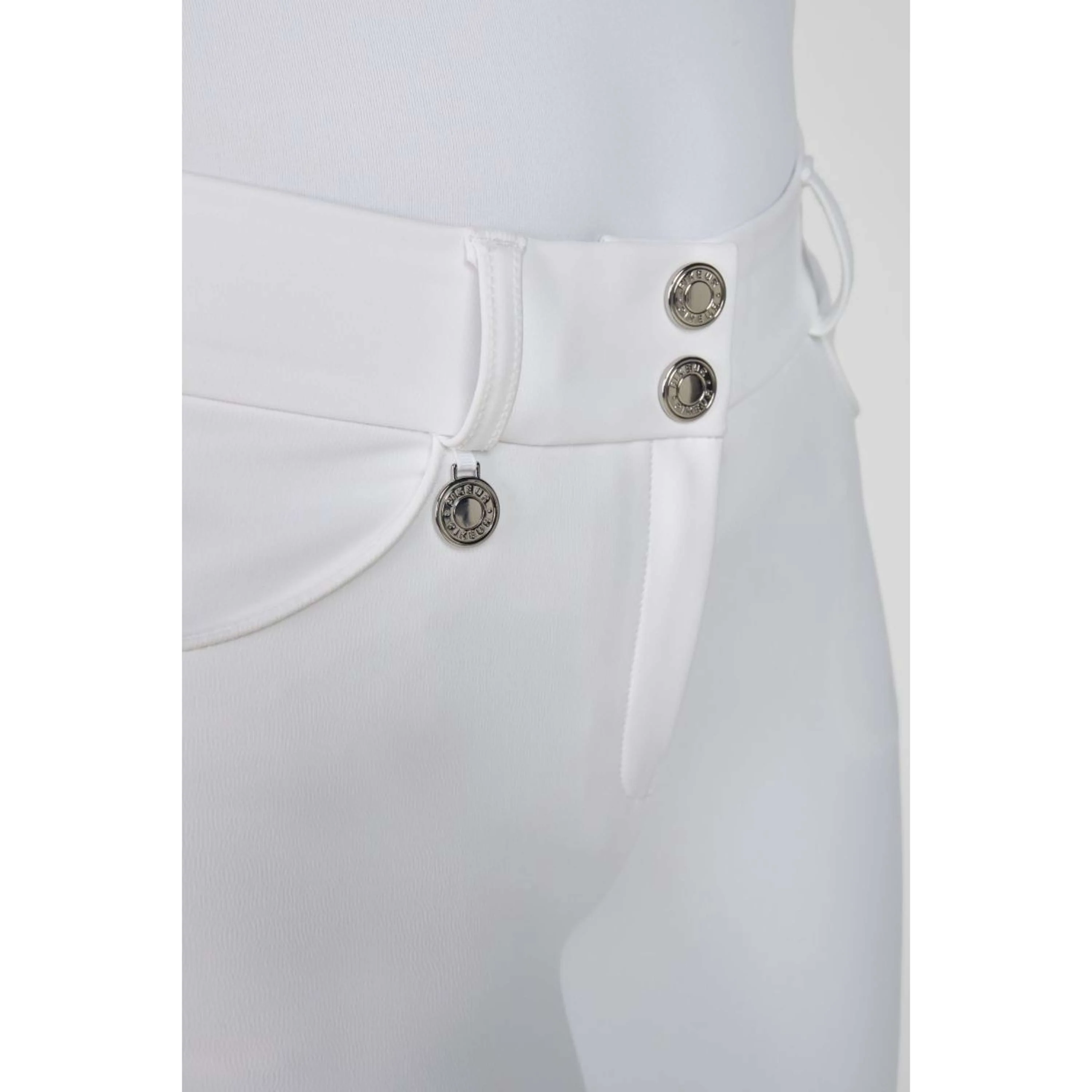Pikeur Pantaloni da Equitazione Ceelina SD SS26 Full Grip Bianco - Image 3