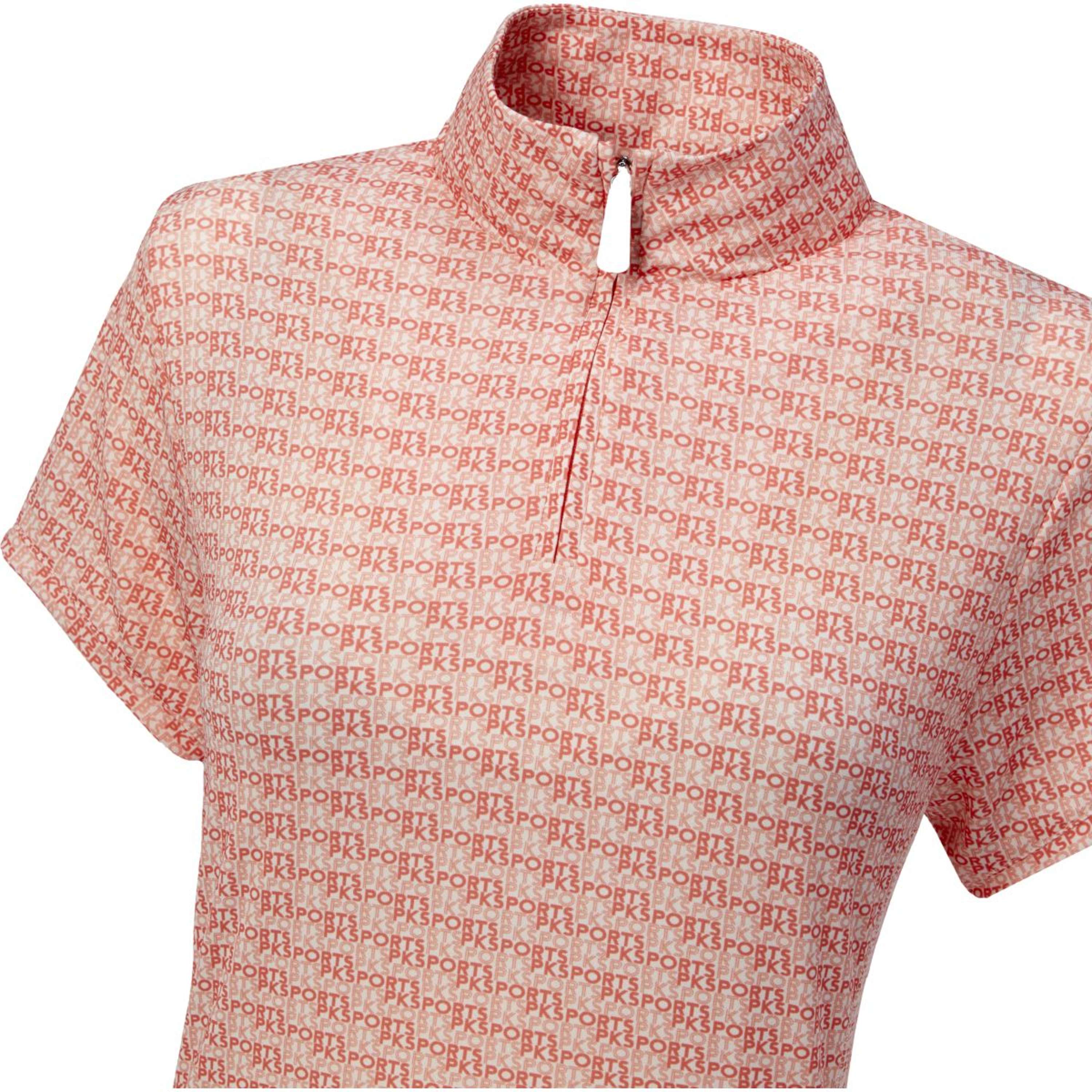 PK International Poloshirt Dakota All Over Fluo Coral - Image 3