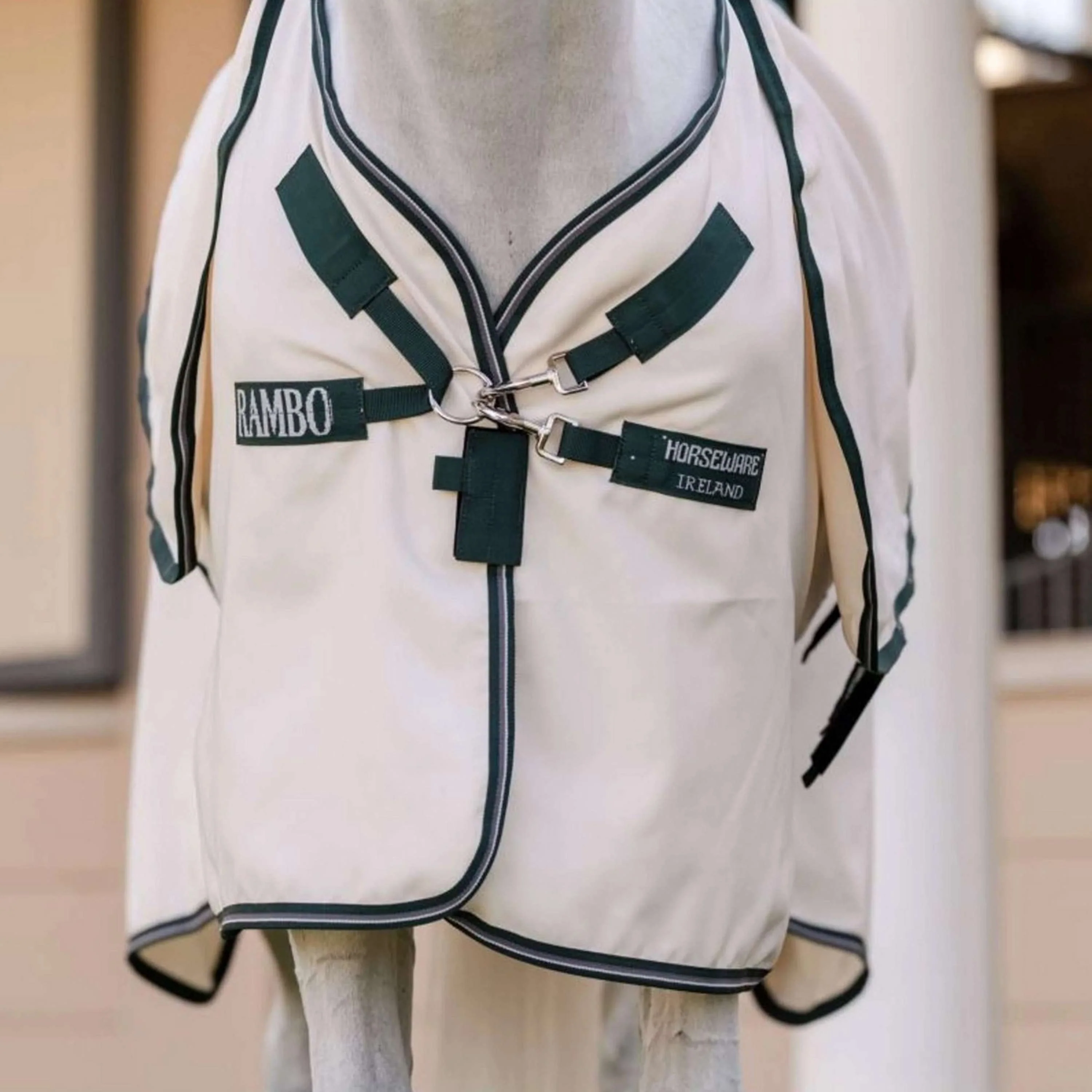 Rambo Hoody Pony Gesso/verde cacciatore/argento - Image 4