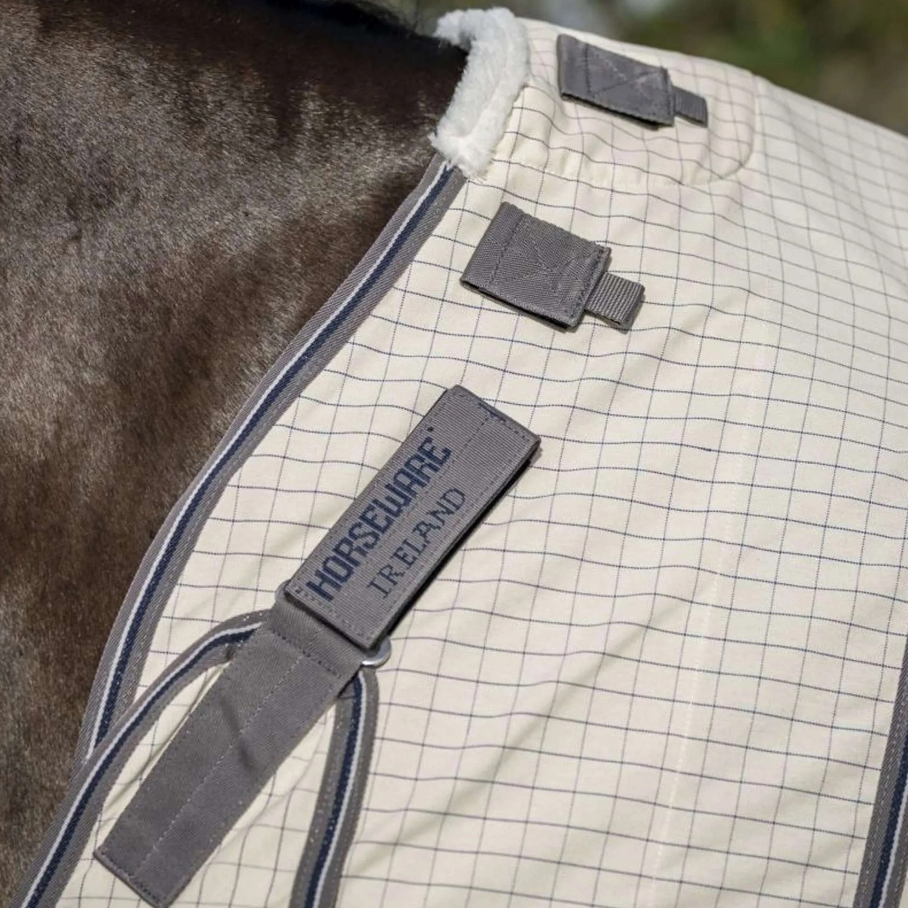 Rambo Optimo Supreme Summer Sheet Plus Check blu scuro/Grigio temporale/Argento - Image 3