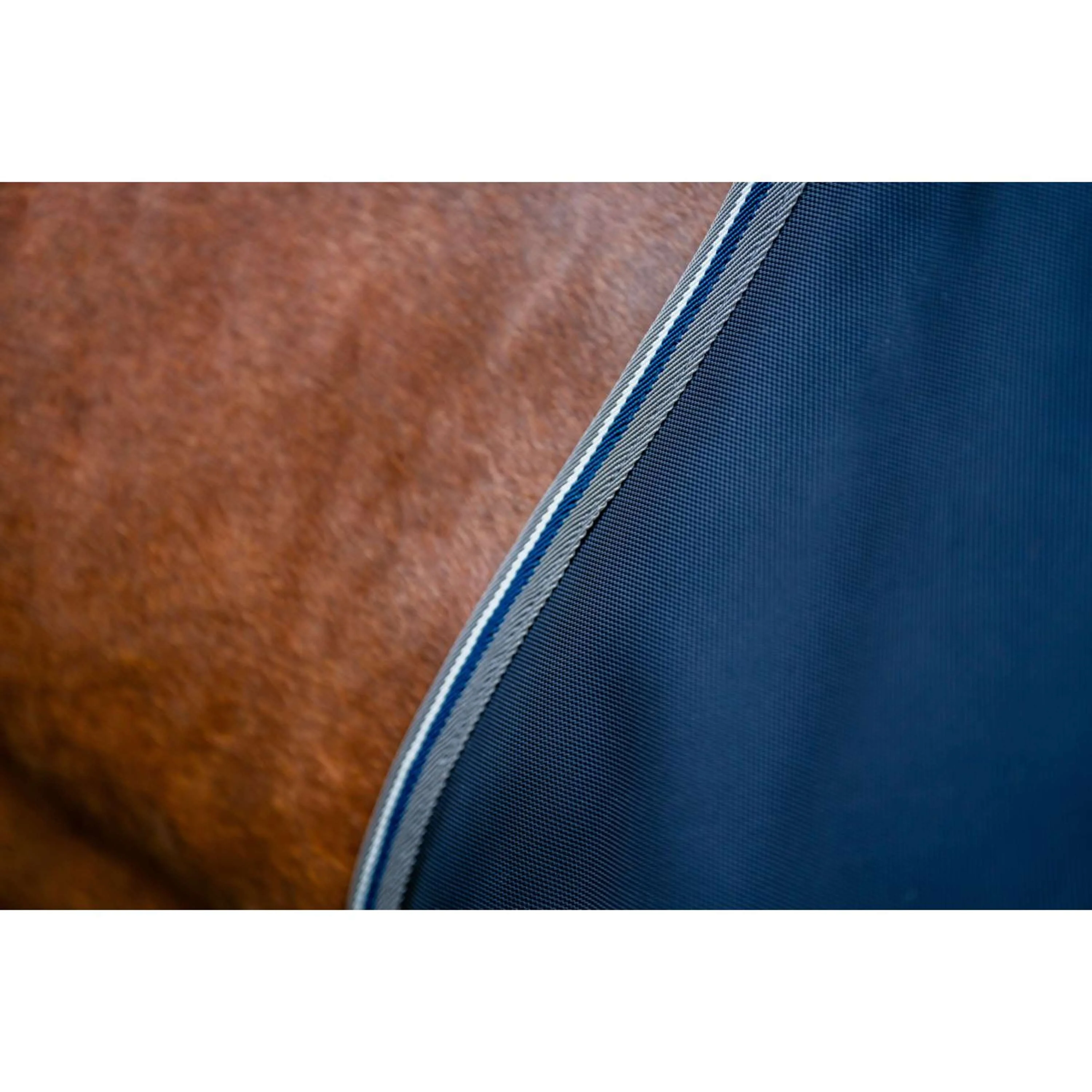 Rambo Turnout 1680D Plus 100g Blu marino/Grigio temporale/Argento - Image 3