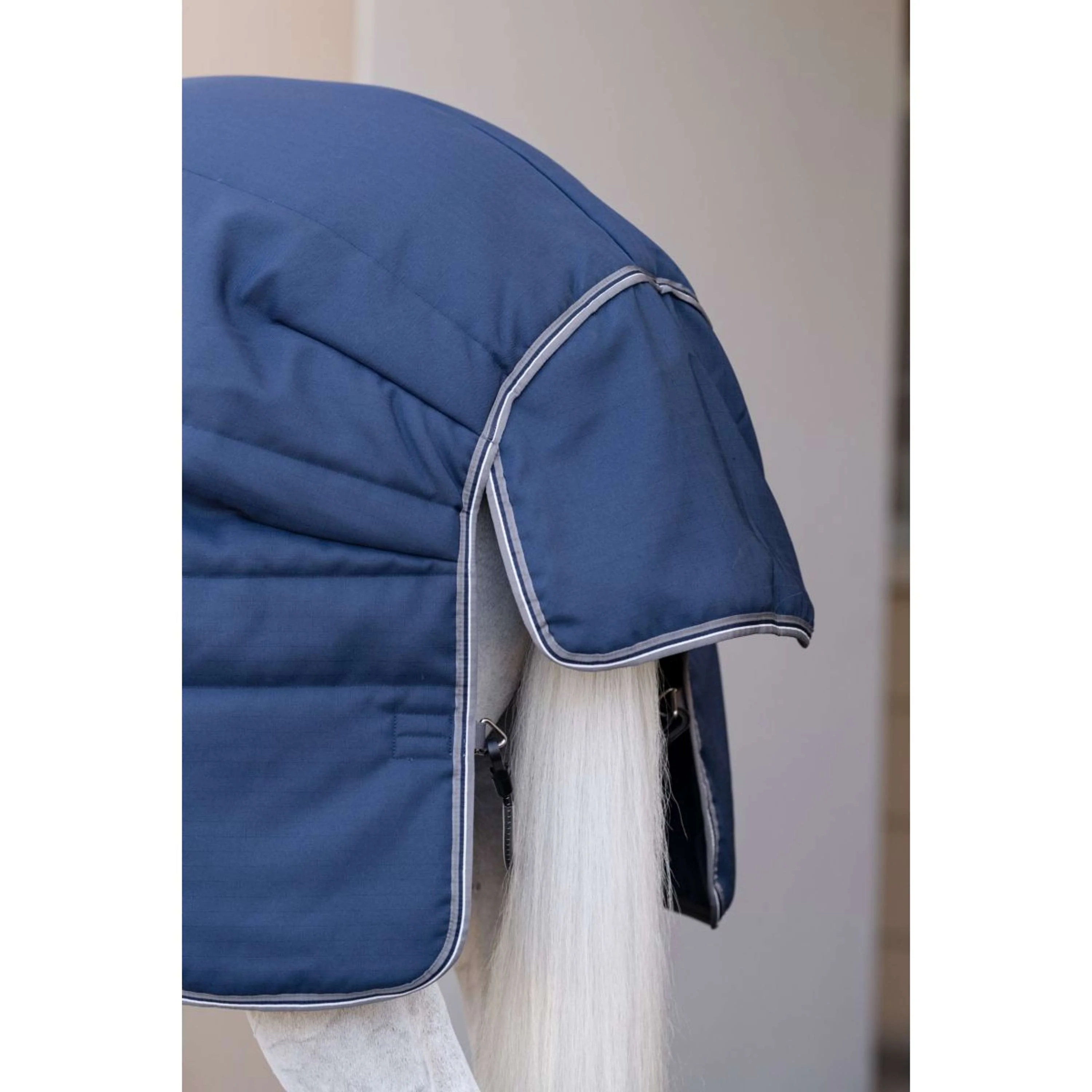 Rambo Optimo Coperta da scuderia Plus 200g Navy/Thunderstorm Grey/Silver - Image 8
