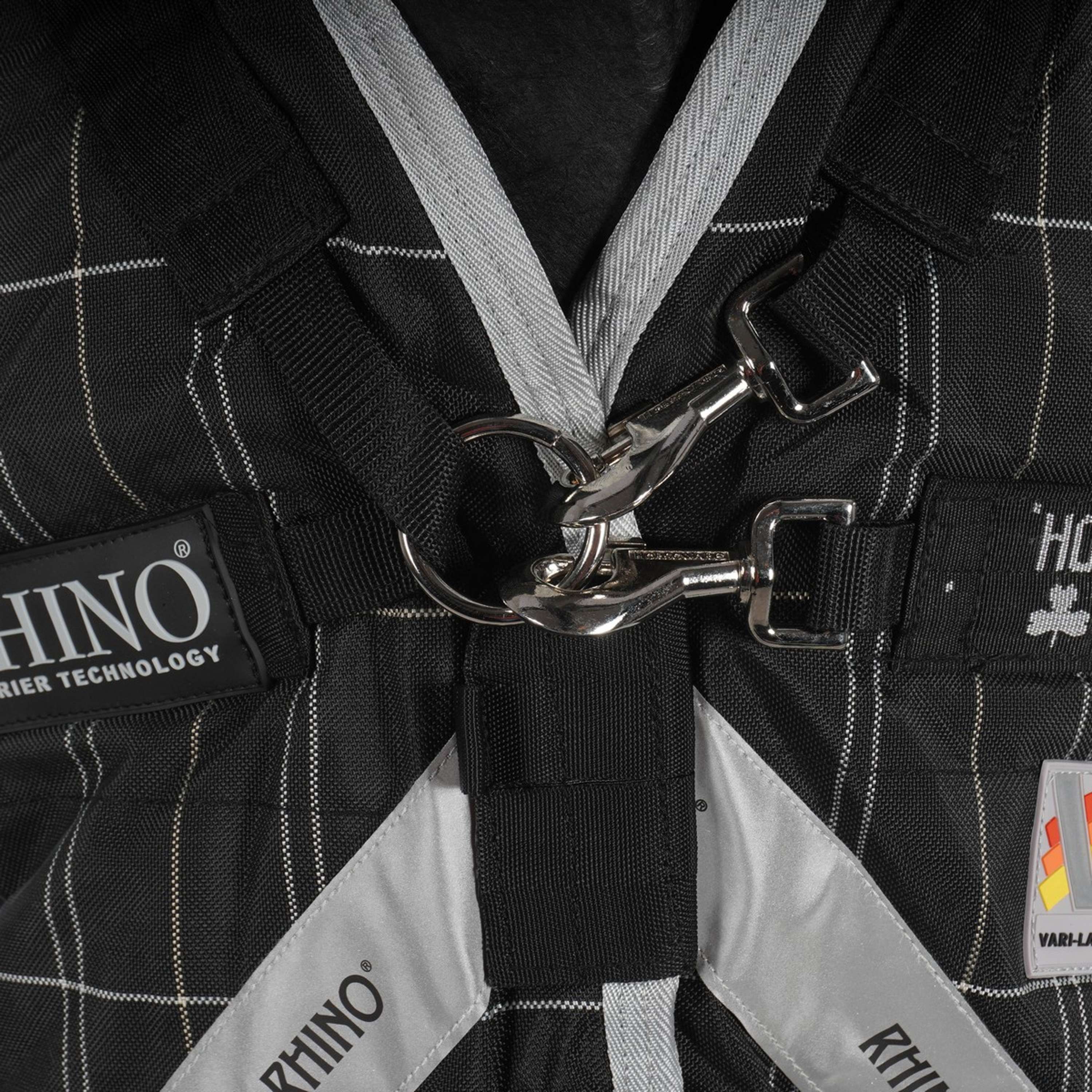 Rhino Wug Turnout Heavy Varilayer Nero/grigio/bianco a quadri e grigio - Image 3