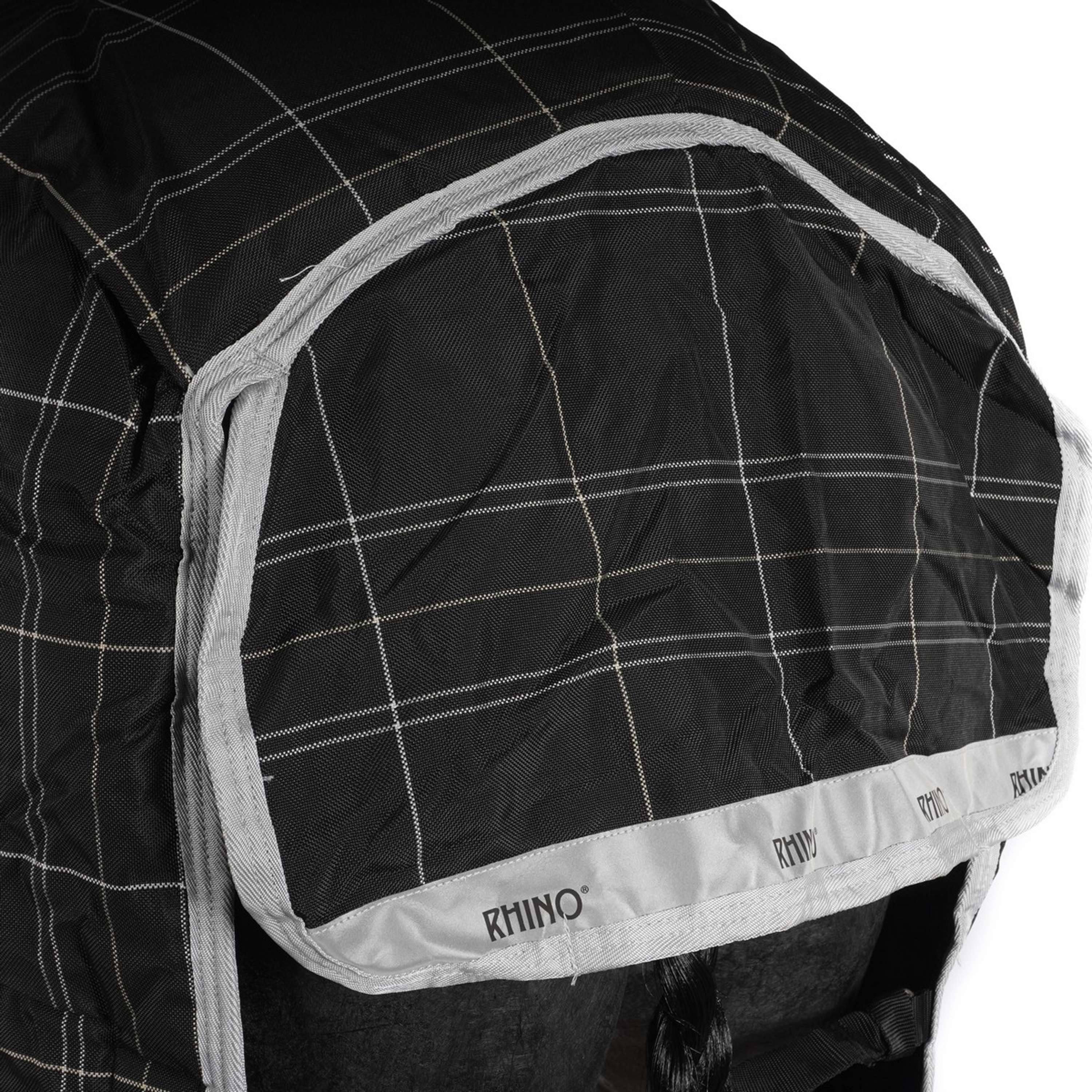 Rhino Wug Turnout Heavy Varilayer Nero/grigio/bianco a quadri e grigio - Image 7