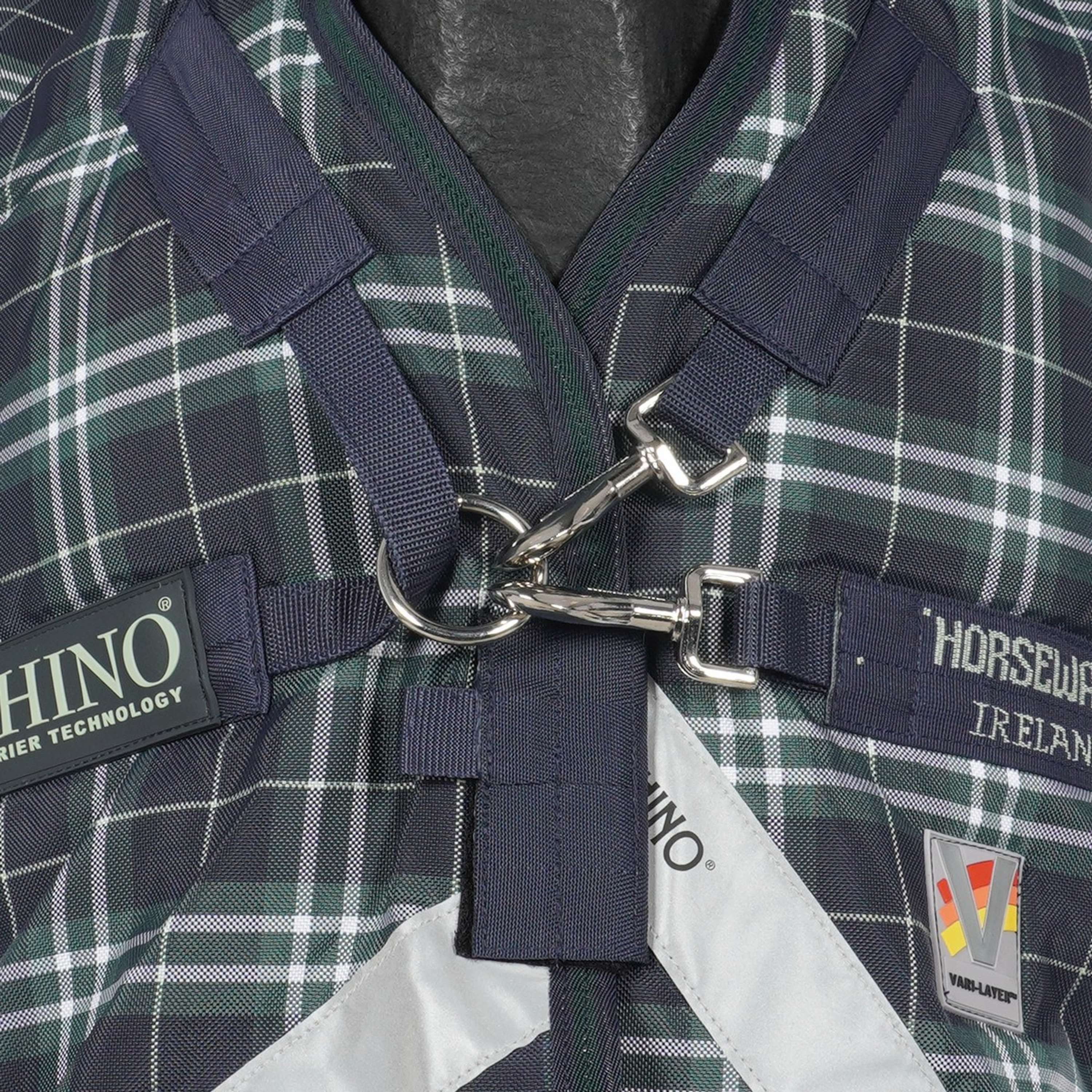 Rhino Wug Turnout Varilayer 250g Hunter Check - Image 5