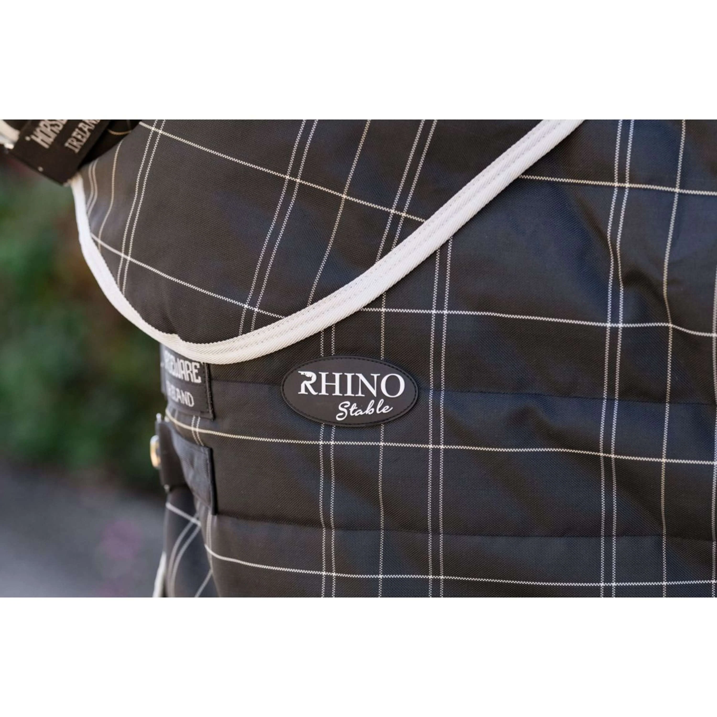 Rhino Copricollo Stable 100g Black/Grey/White Check/Gray - Image 3