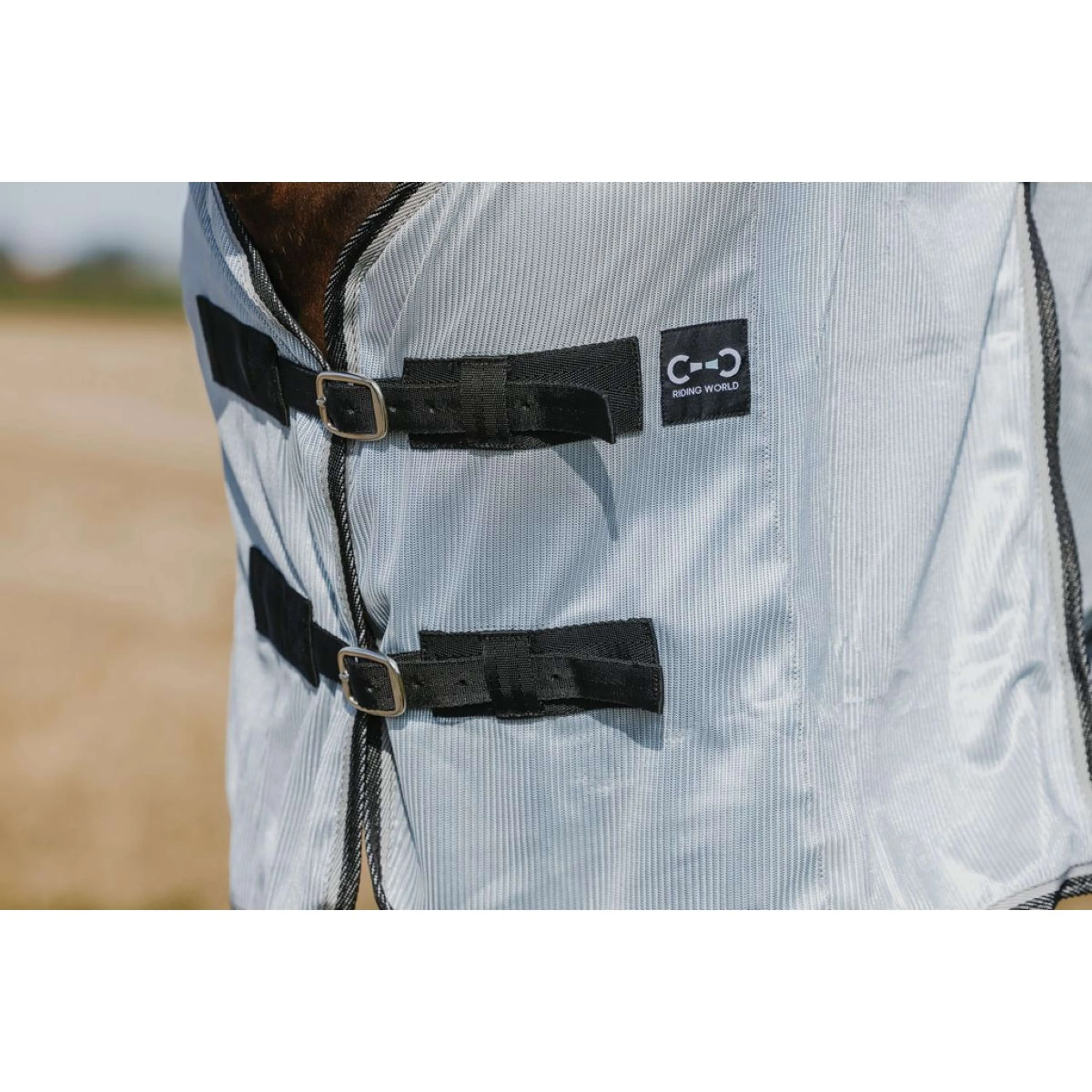 Riding World Coperta Antimosche Belly Mesh Grigio - Image 2