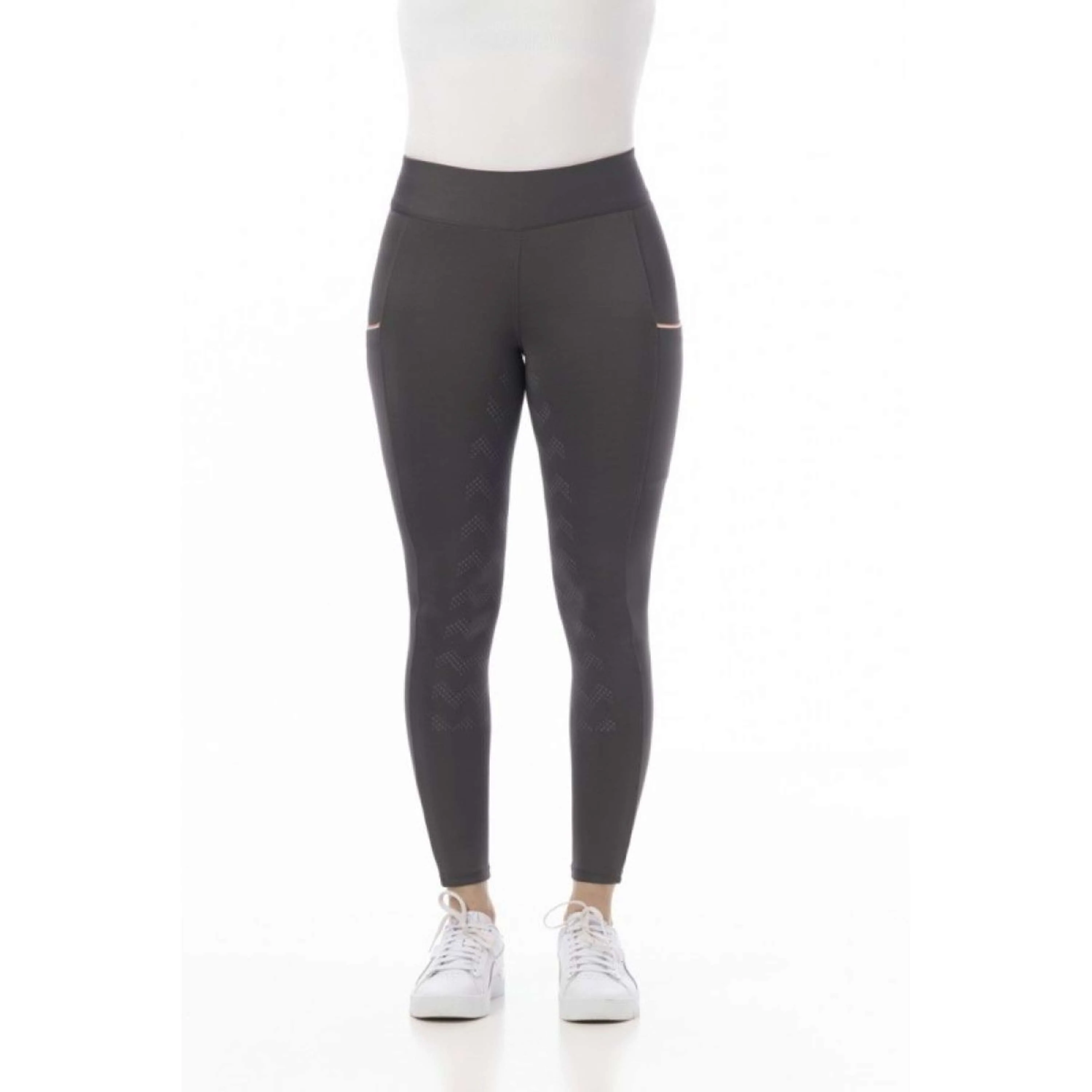 Riding World Pantaloni da Equitazione Agadir Grigio - Image 4