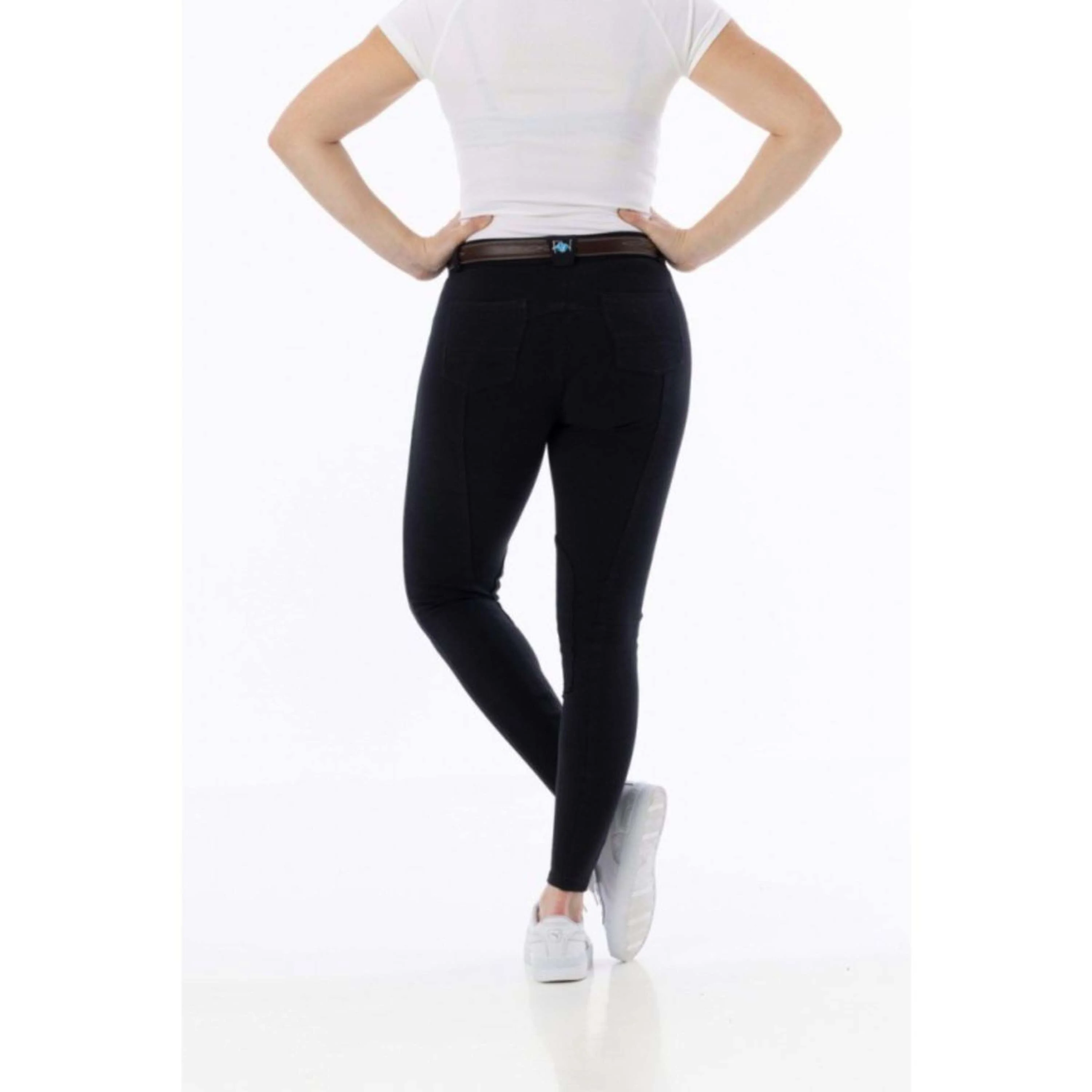 Riding World Pantaloni da Equitazione Memphis Nero - Image 3