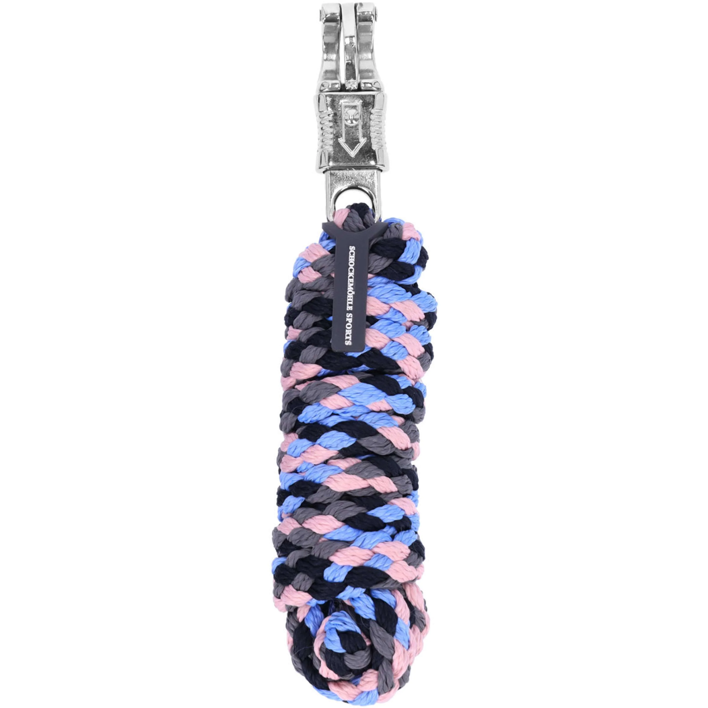 Schockemöhle Corda per cavezza SP Panic Style Gancio di sicurezza True Navy/Sky/Pale Pink