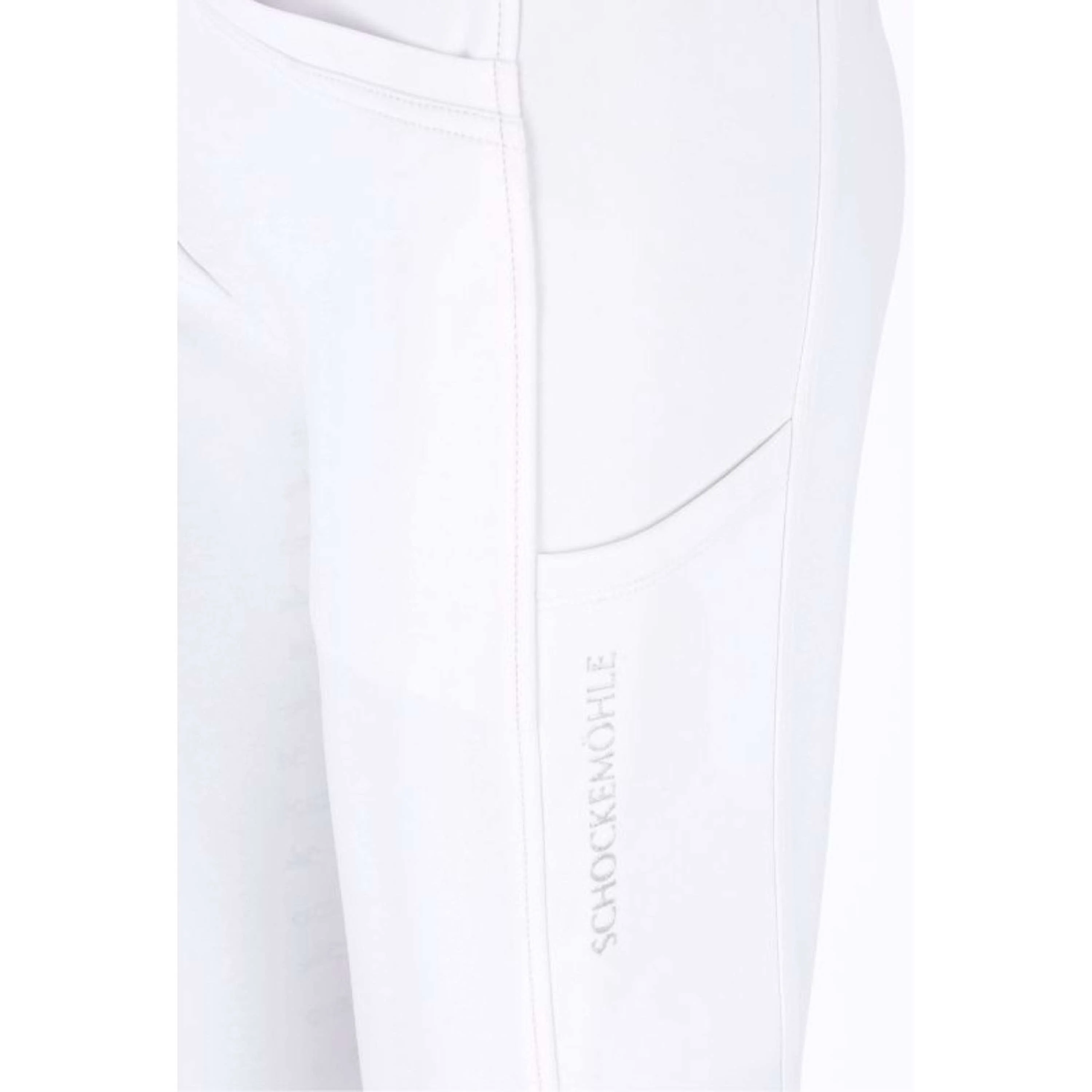 Schockemöhle Pantaloni da Equitazione SPCarola Full Grip Optical White - Image 7