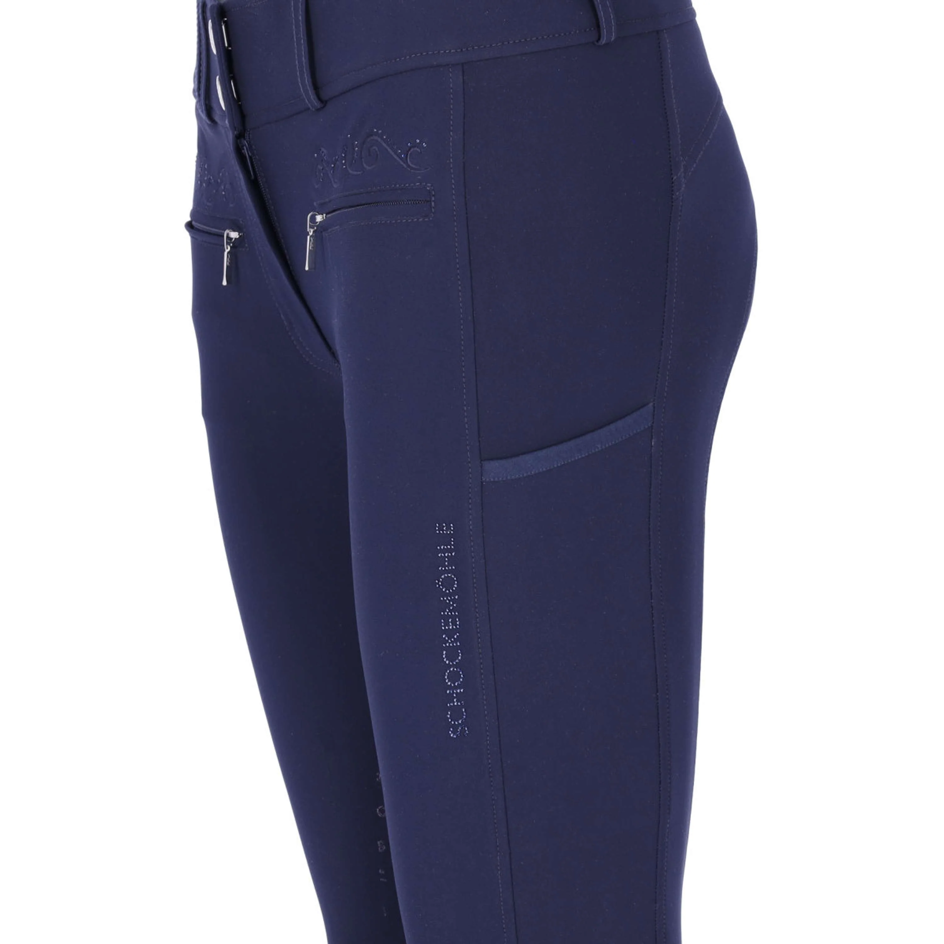 Schockemöhle Pantaloni da Equitazione SPTulip Style Full Grip Dark Navy - Image 5