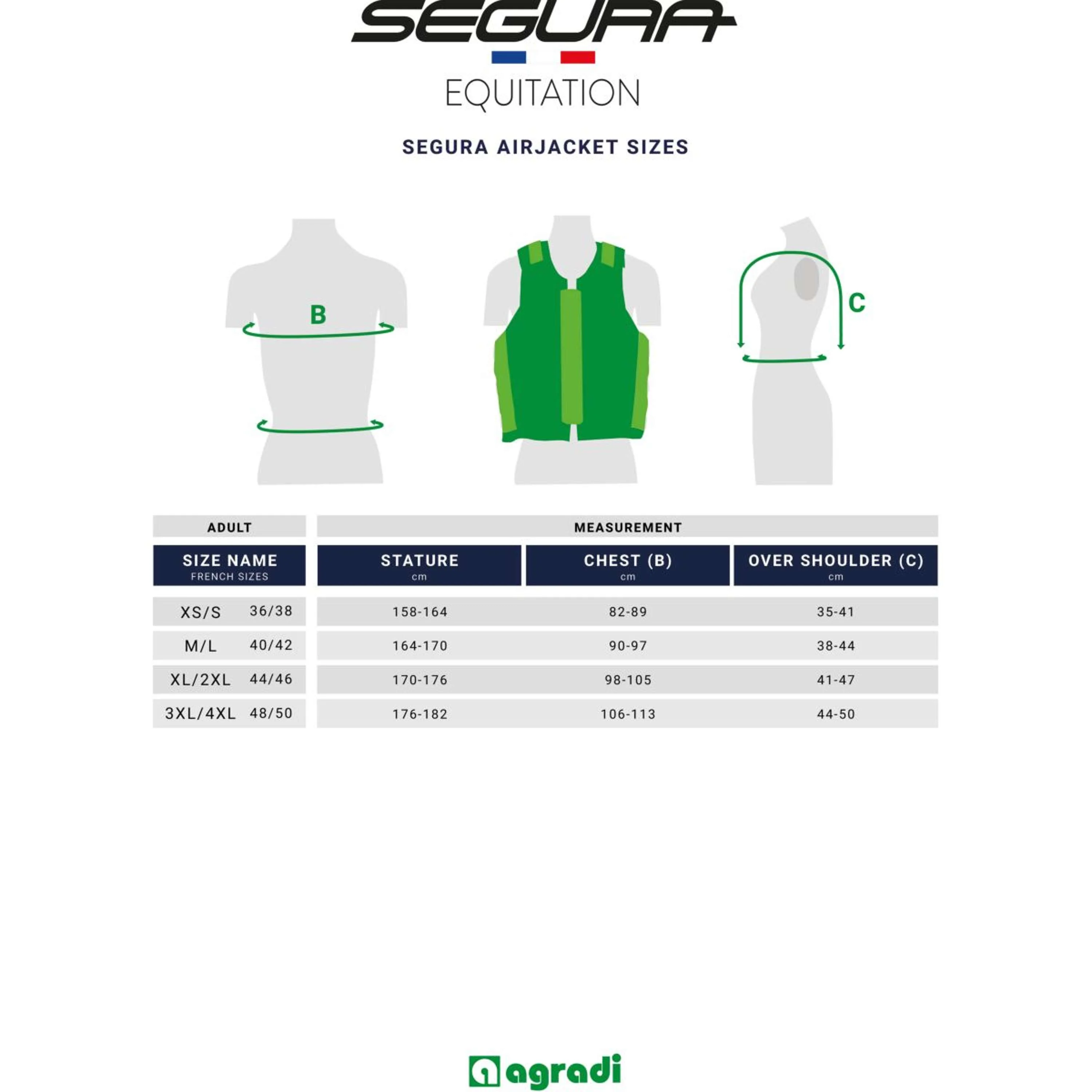 Segura Equitation Airbag C-protect Air Wo2 Donne Navy - Image 3