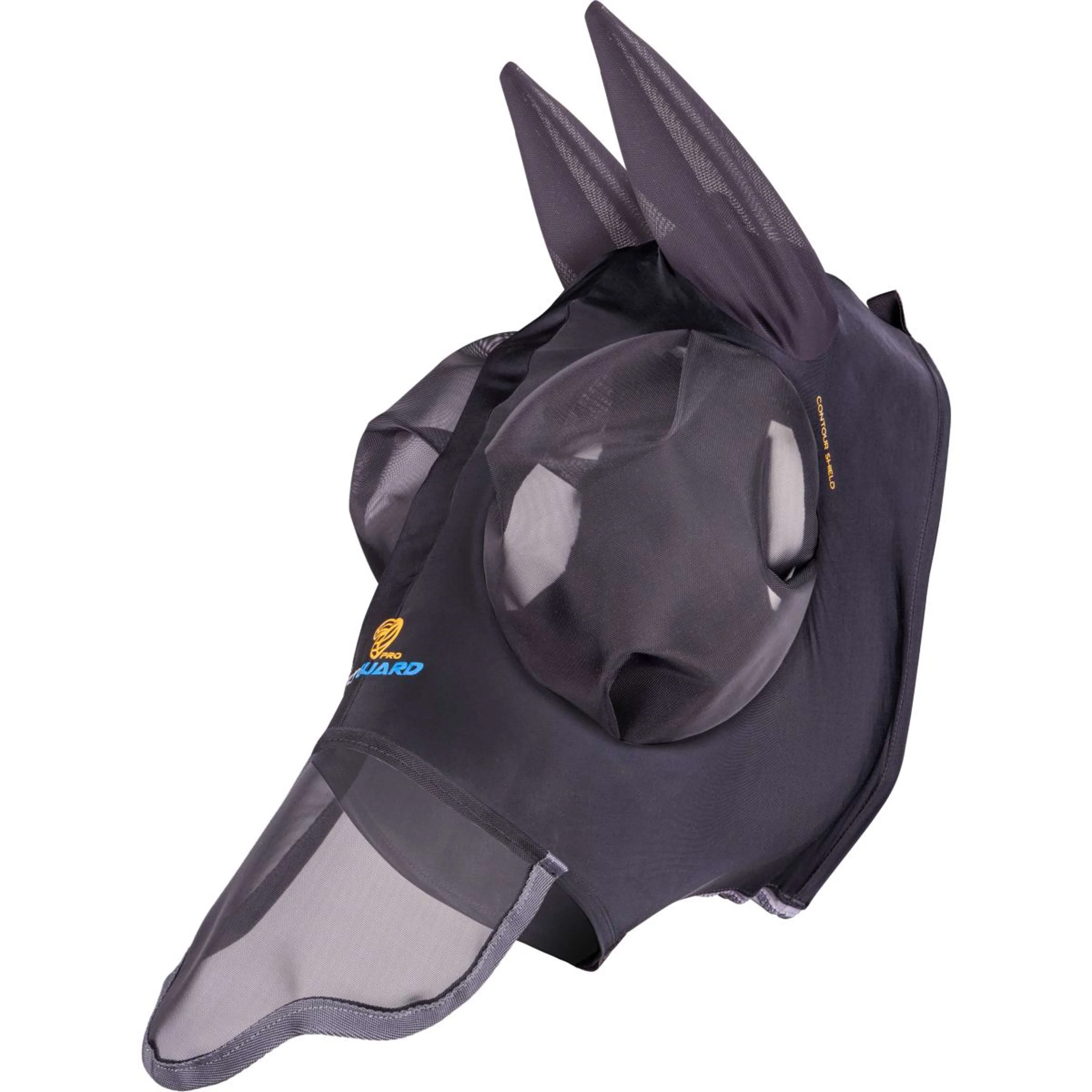 Shires Maschera per Mosche Stretch Nero intenso