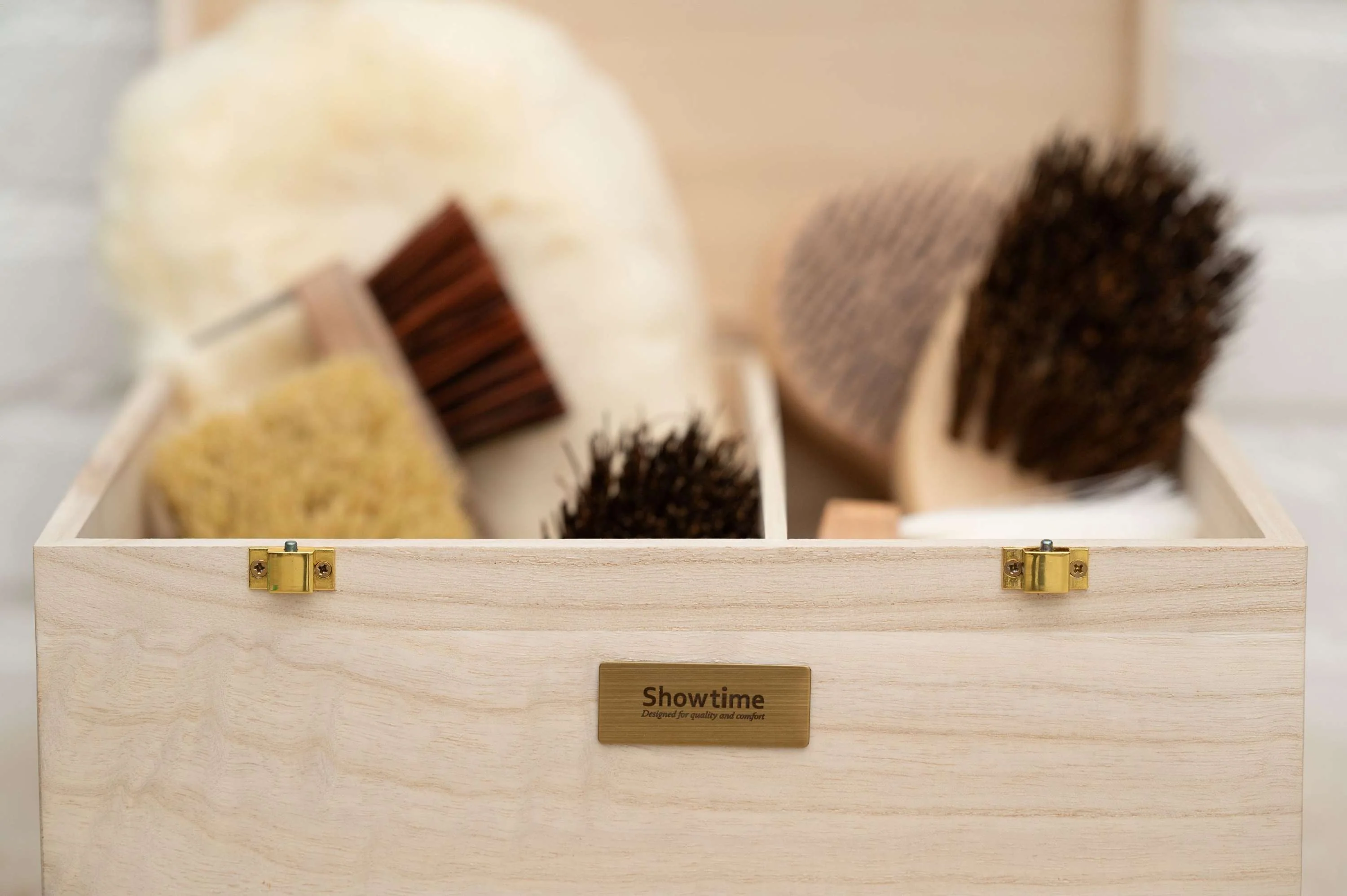 Showtime Scatola per Toelettatura Luxe met borstels Beige - Image 2