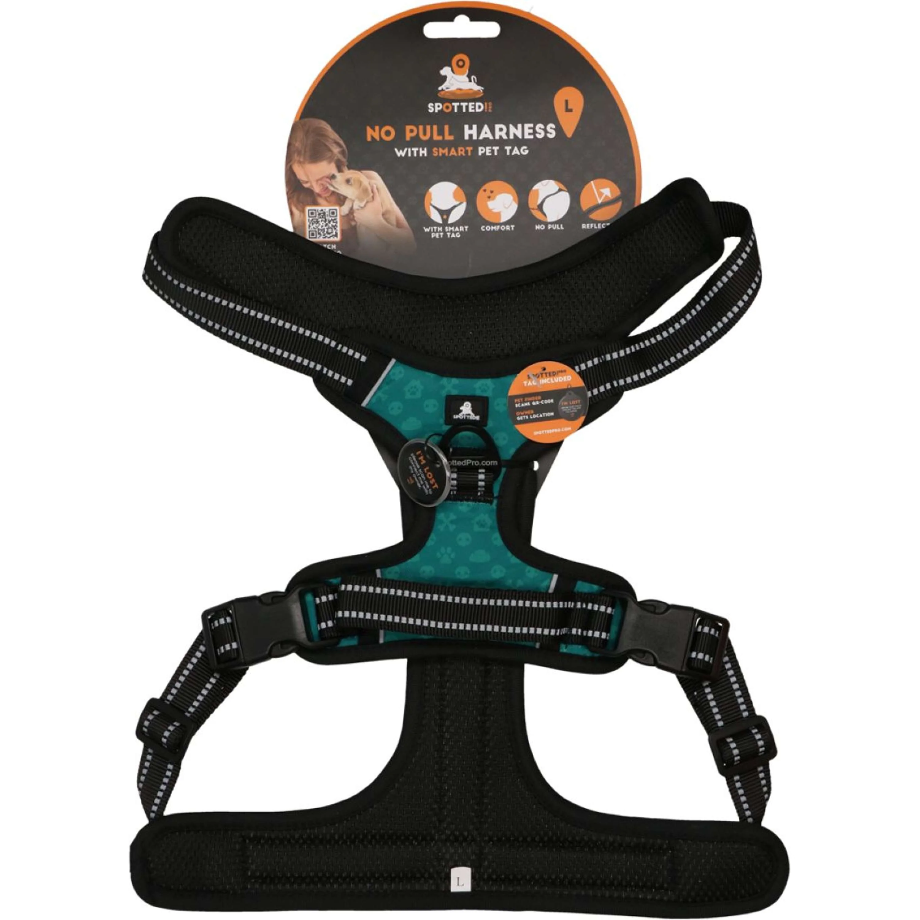 Spotted Pro! Pettorina per Cane Verde