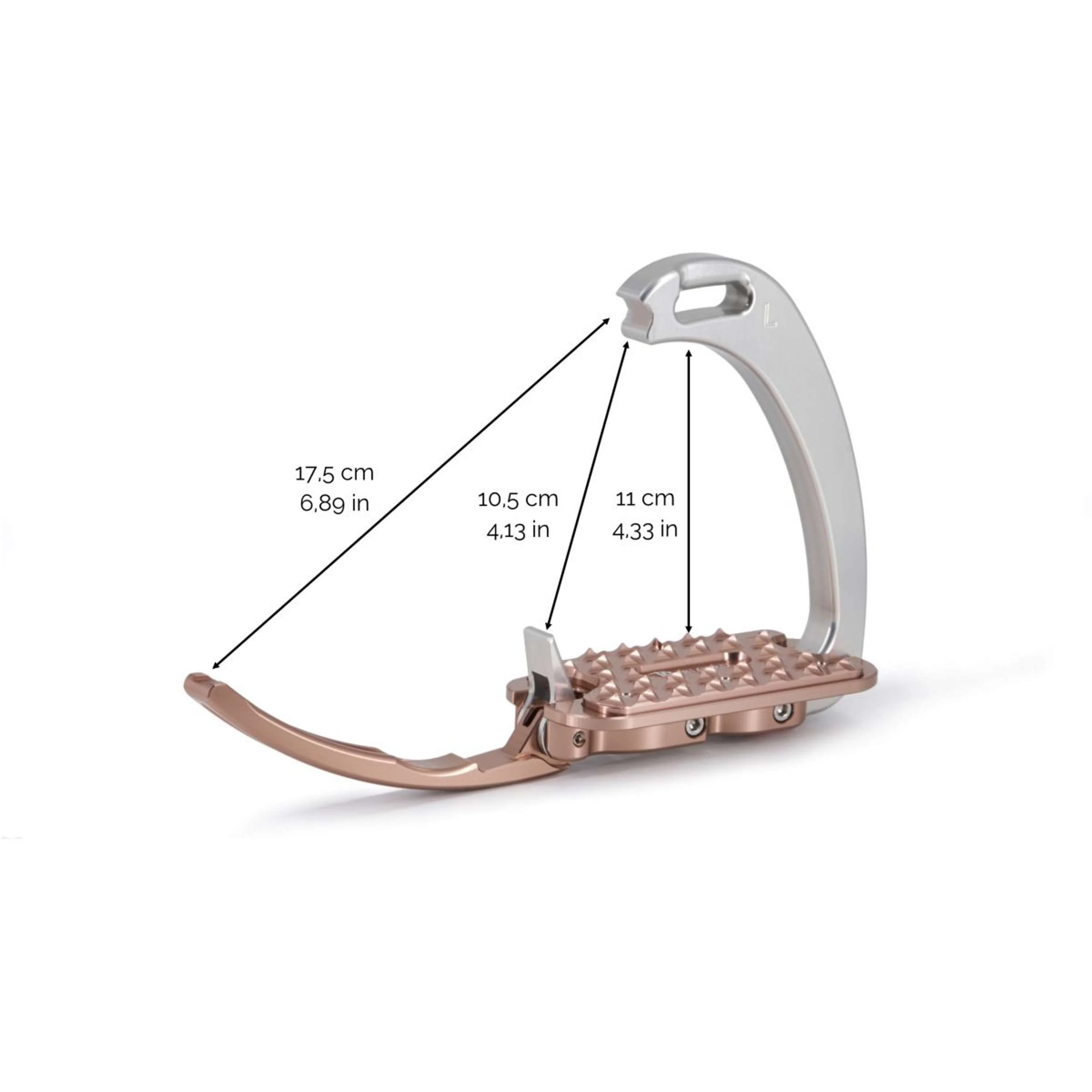 Tech Stirrups Staffe Venice Sloped Argento/Argento - Image 2
