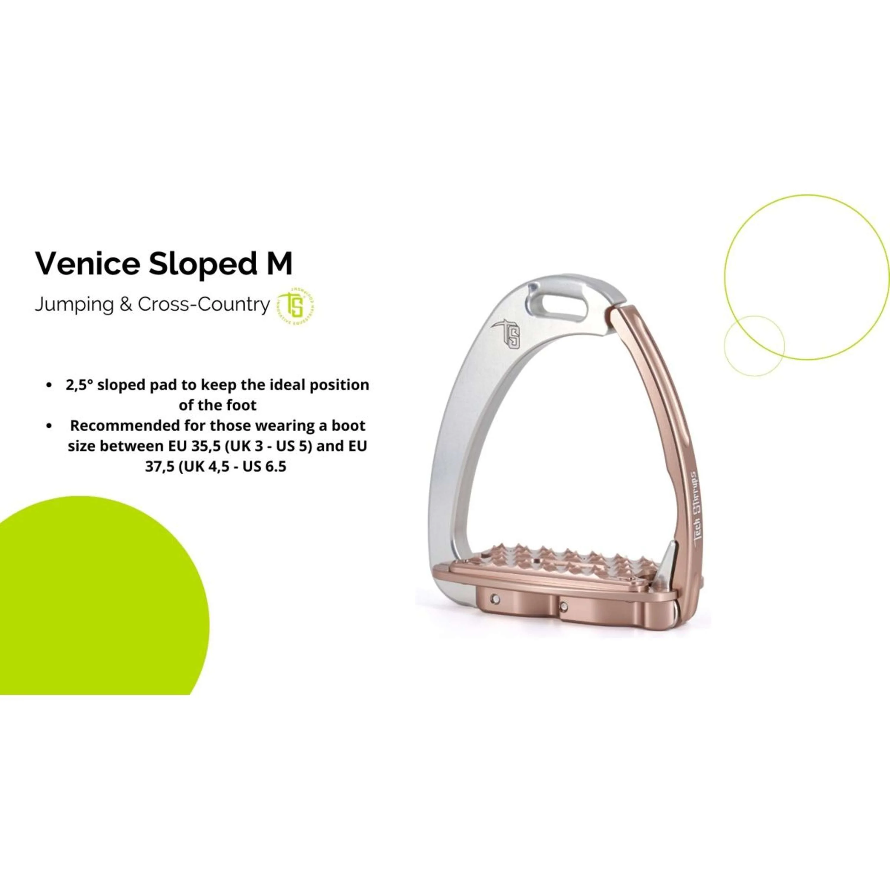 Tech Stirrups Staffe Venice Sloped Argento/Rosso - Image 3