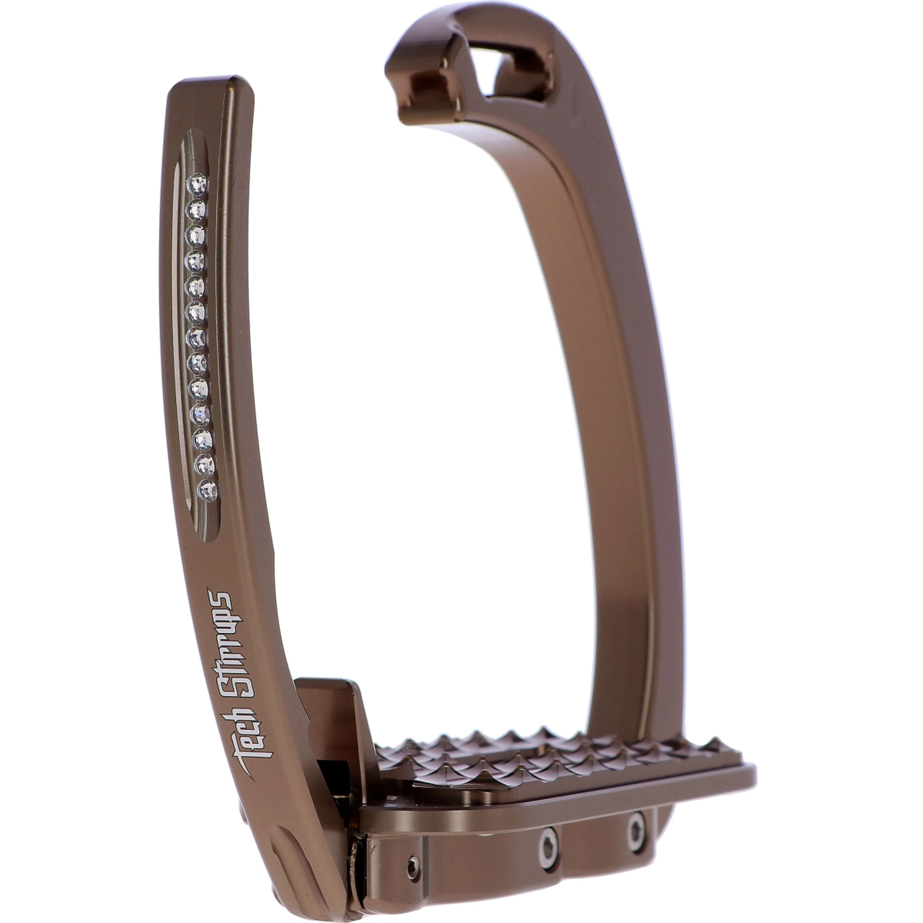 Tech Stirrups Staffe Venice Sloped Evo Swarovski Marrone - Image 4