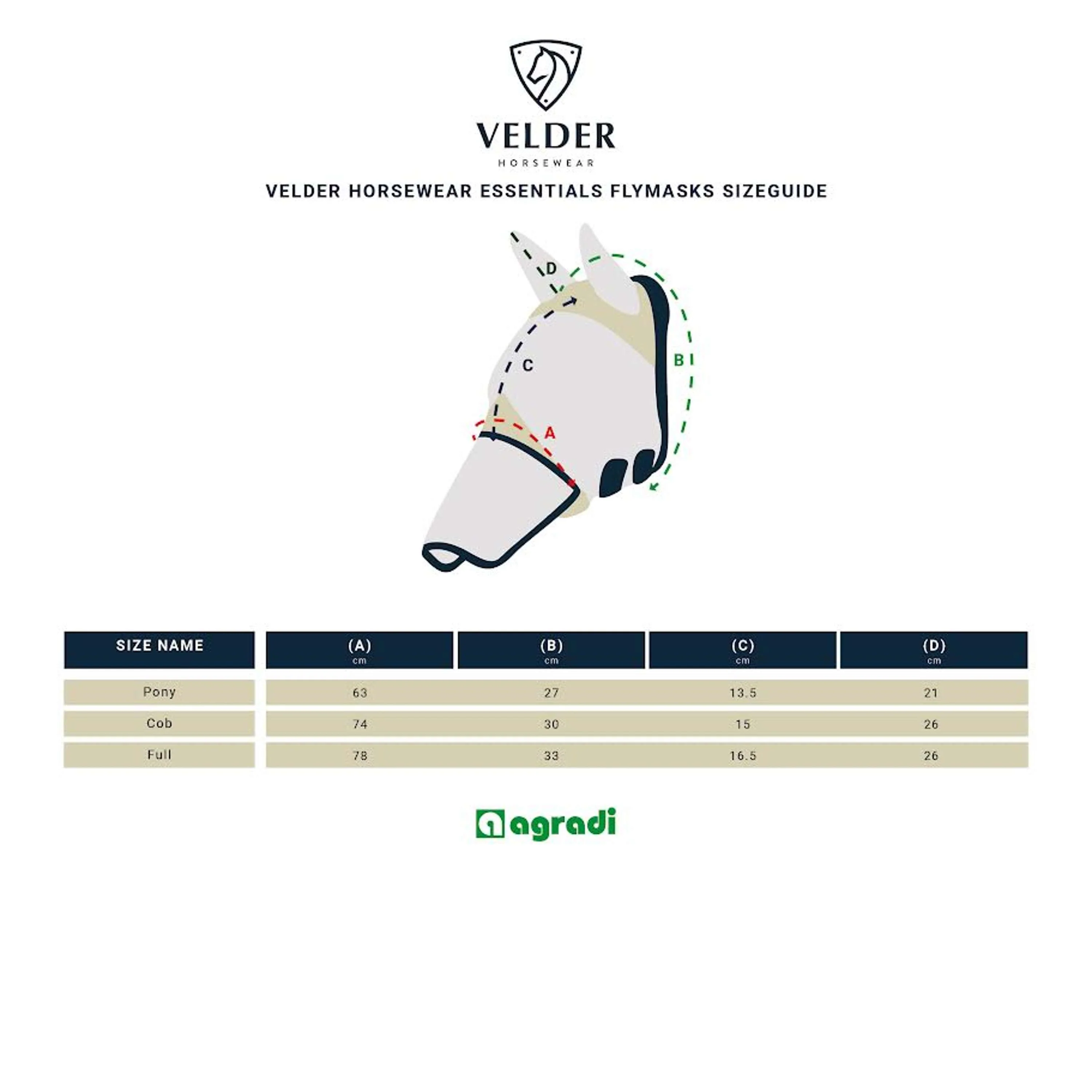 Velder Horsewear Essentials Maschera per Mosche con Orecchie Sand Stone - Image 10