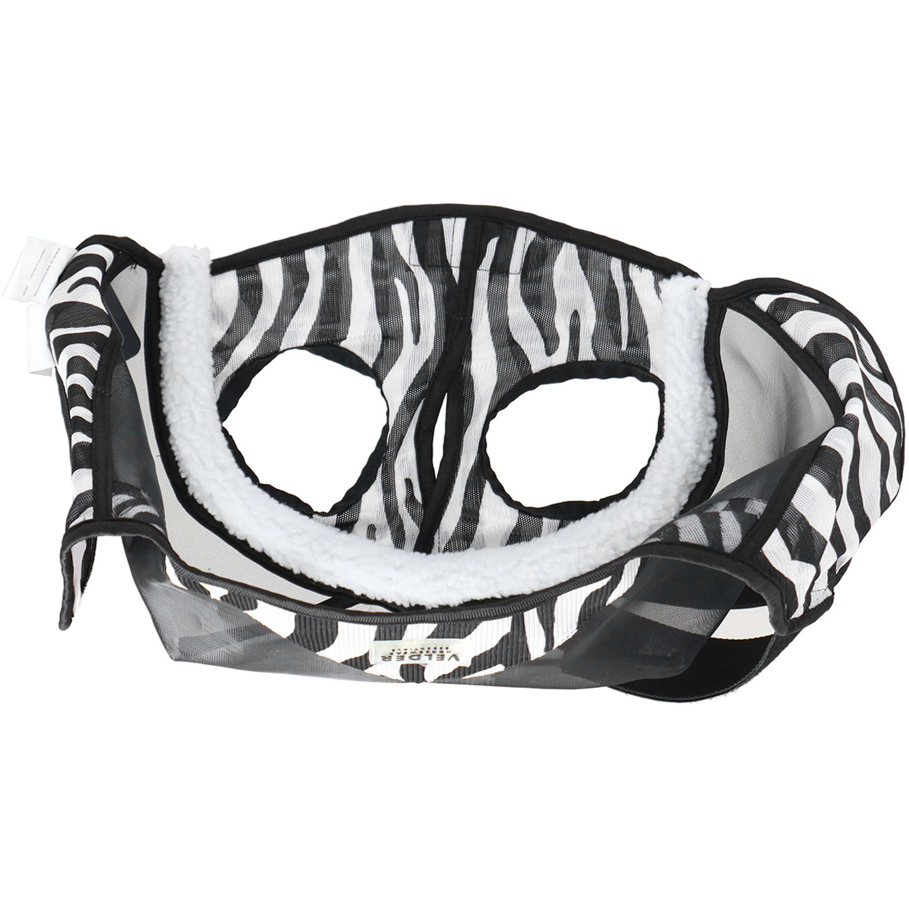 Velder Horsewear Essentials Maschera per Mosche Zebra Senza orecchie Nero/Bianco - Image 7