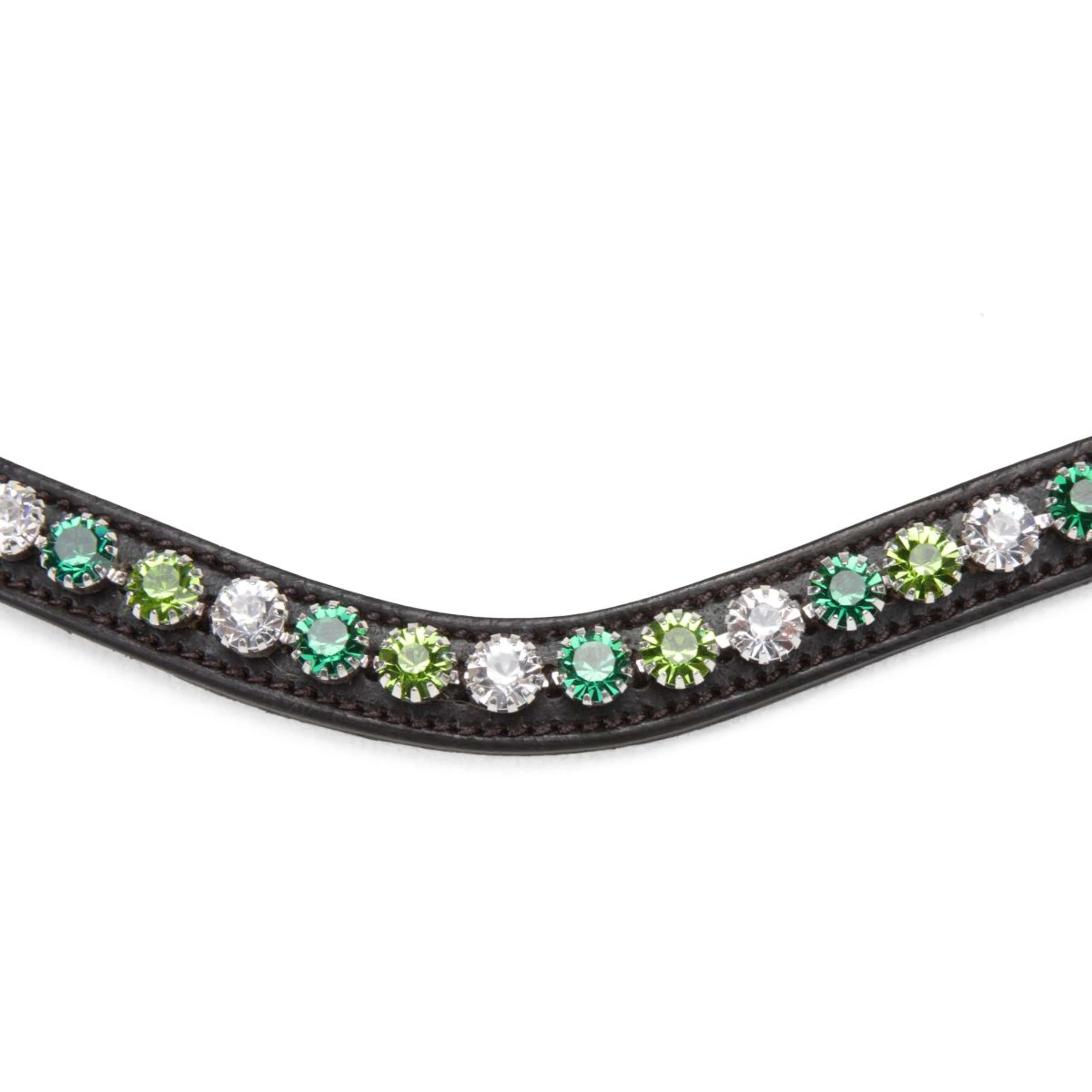 Velociti by Shires Frontalino GARA Green Diamante L'Avana - Image 2