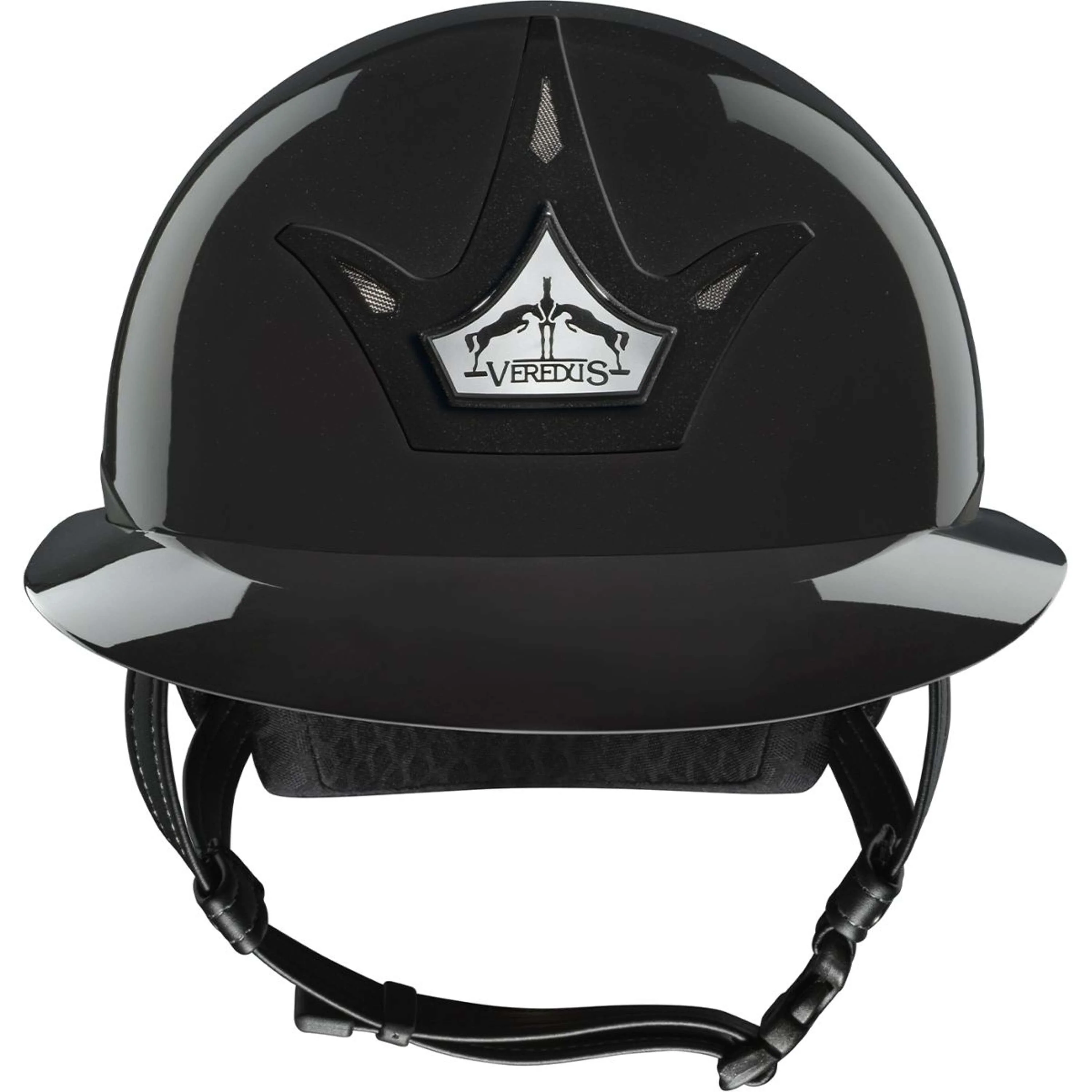 Veredus Casco da equitazione Vita Visiera Larga Lacca Nera - Image 4