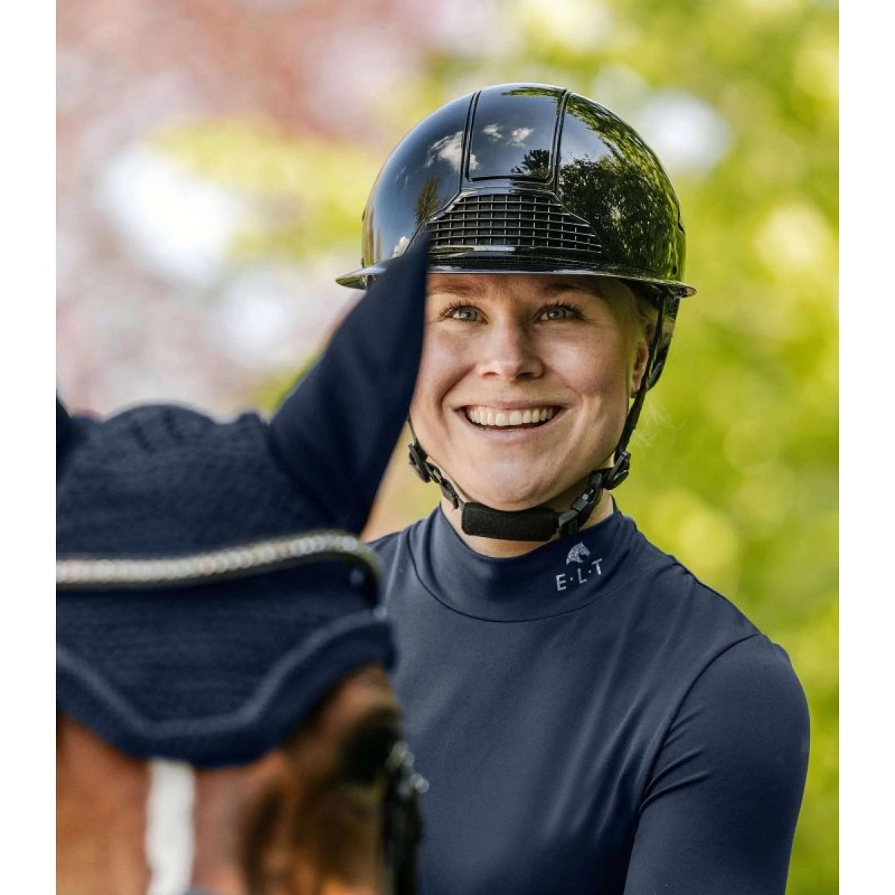 Swing Casco da equitazione H24 Lady Glossy Nero lucido - Image 4
