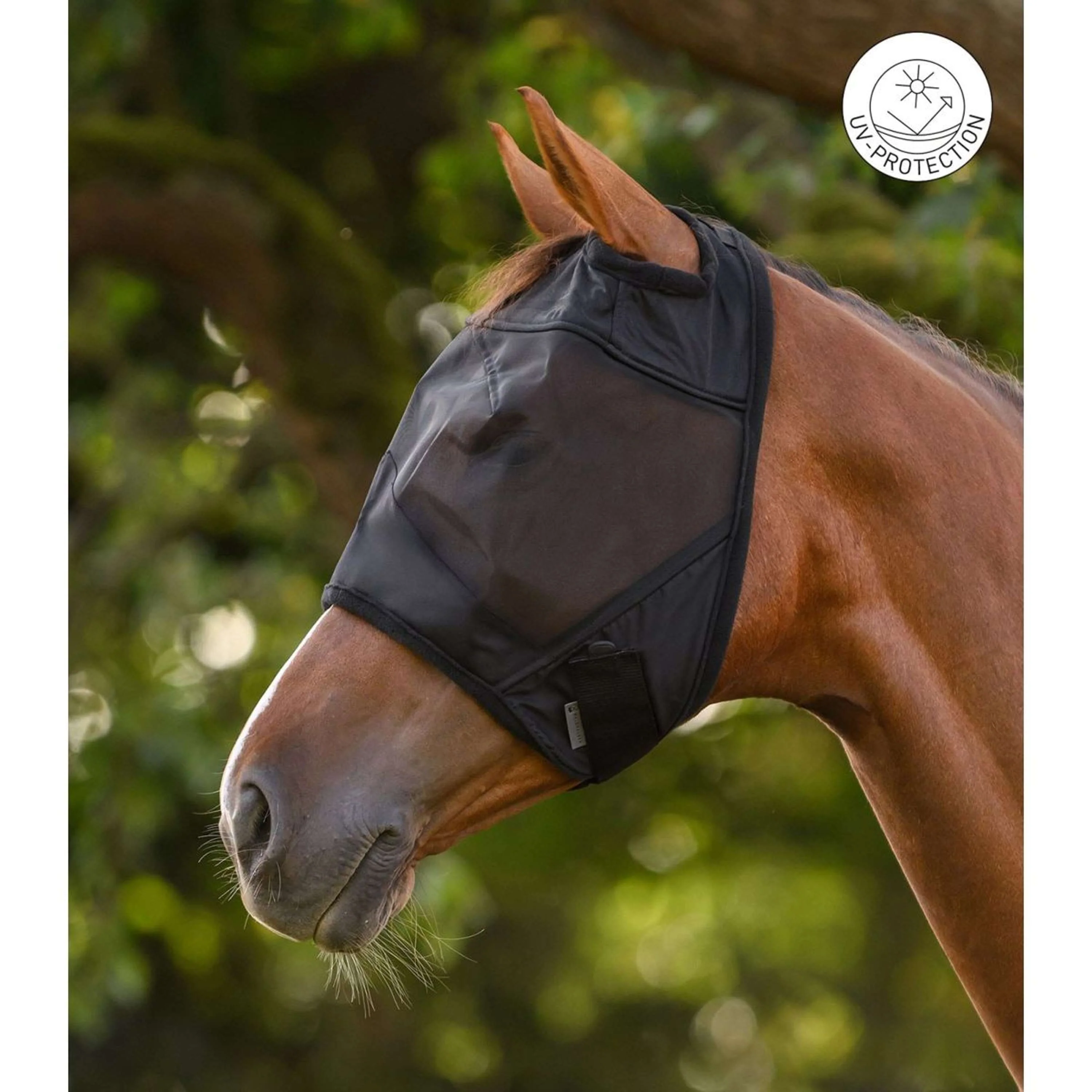 Waldhausen Maschera per Mosche Premium Senza orecchie Nero