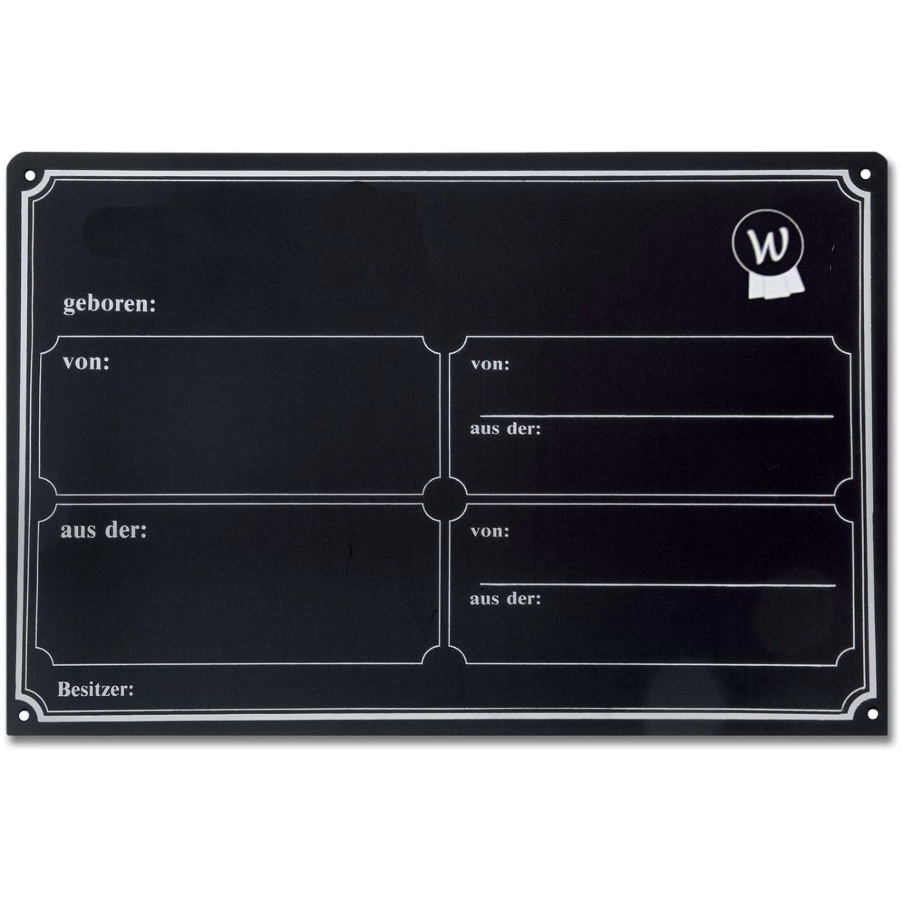 Waldhausen Tabellone Stabile Nero