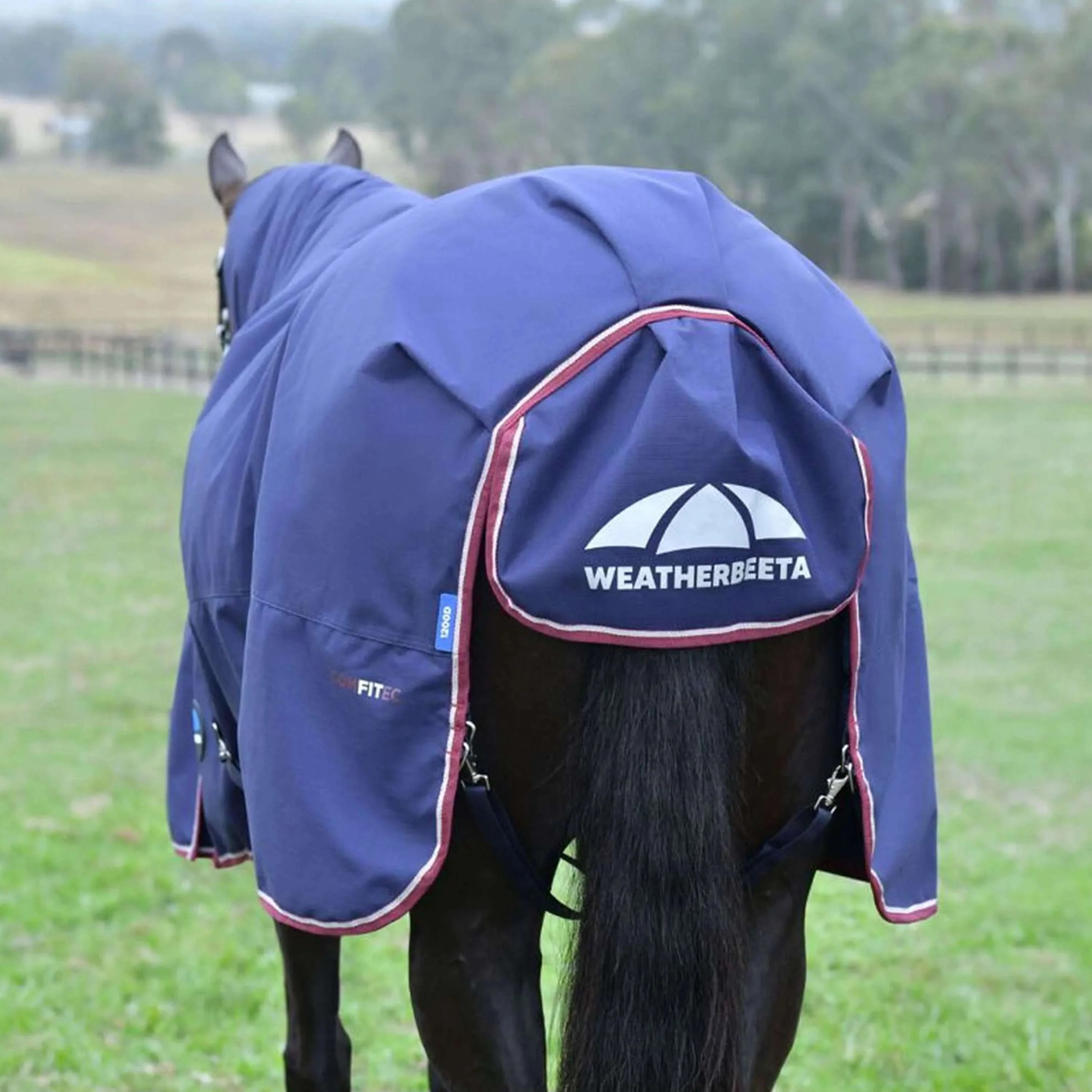 WeatherBeeta ComFiTec Essential Turnout Combo 360g Navy/Burgundy - Image 10