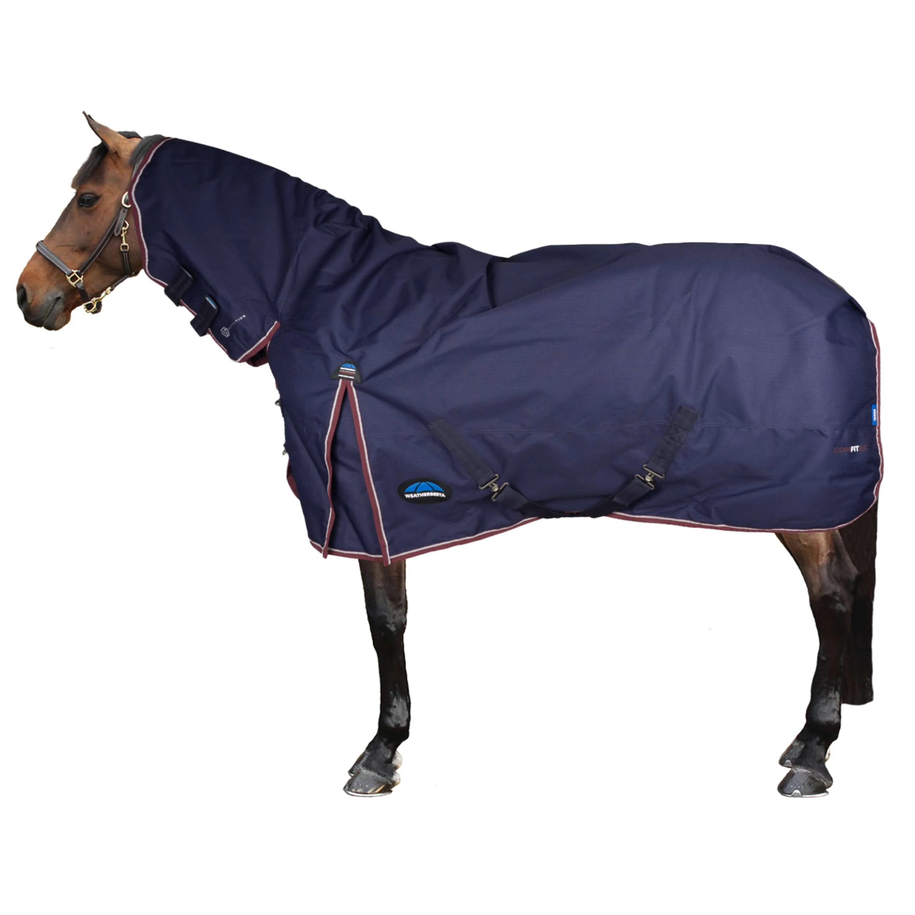 WeatherBeeta ComFiTec Essential Turnout Combo 360g Navy/Burgundy - Image 2