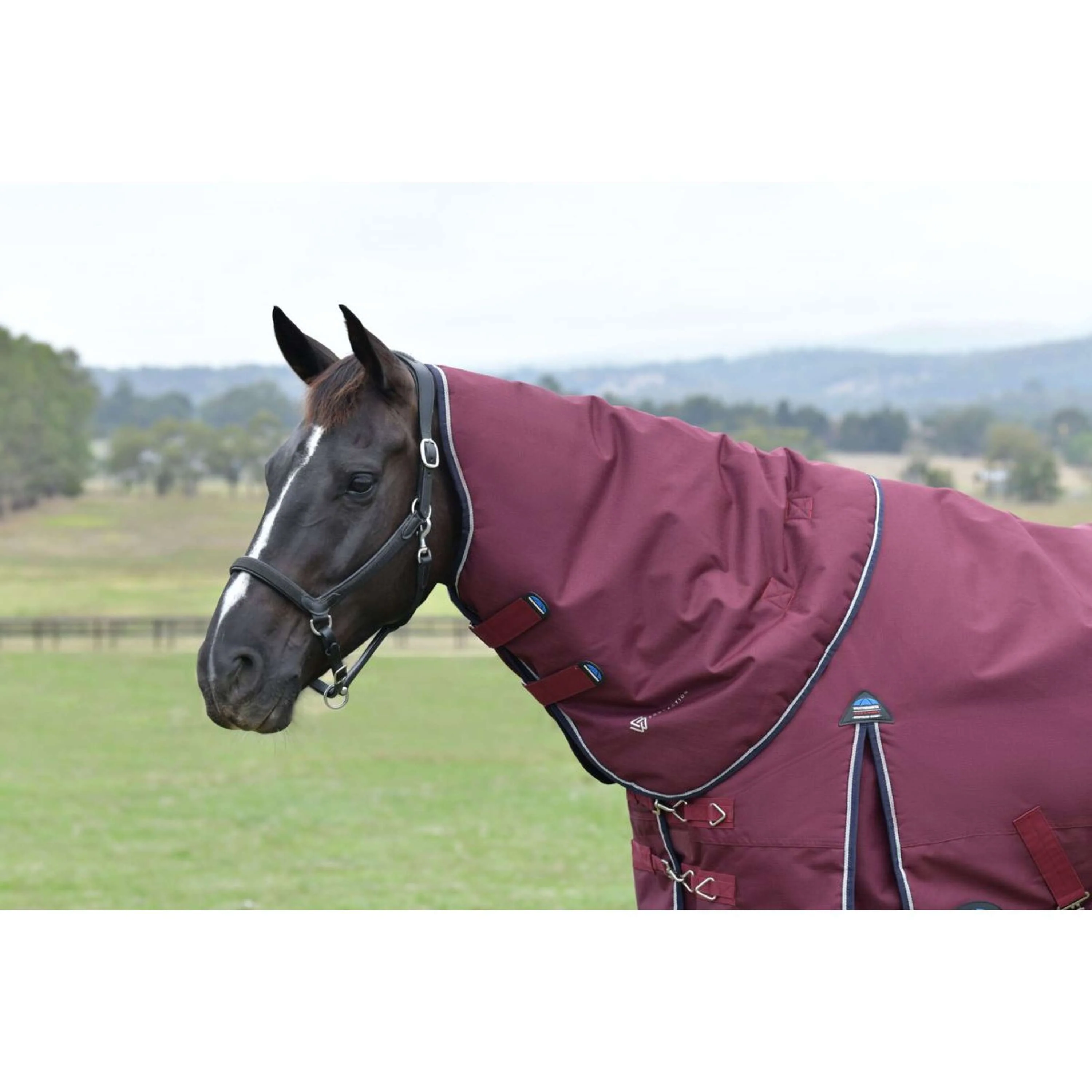 WeatherBeeta ComFiTec Essential Turnout Detach-A-Neck 220 g Borgogna/Marina - Image 4