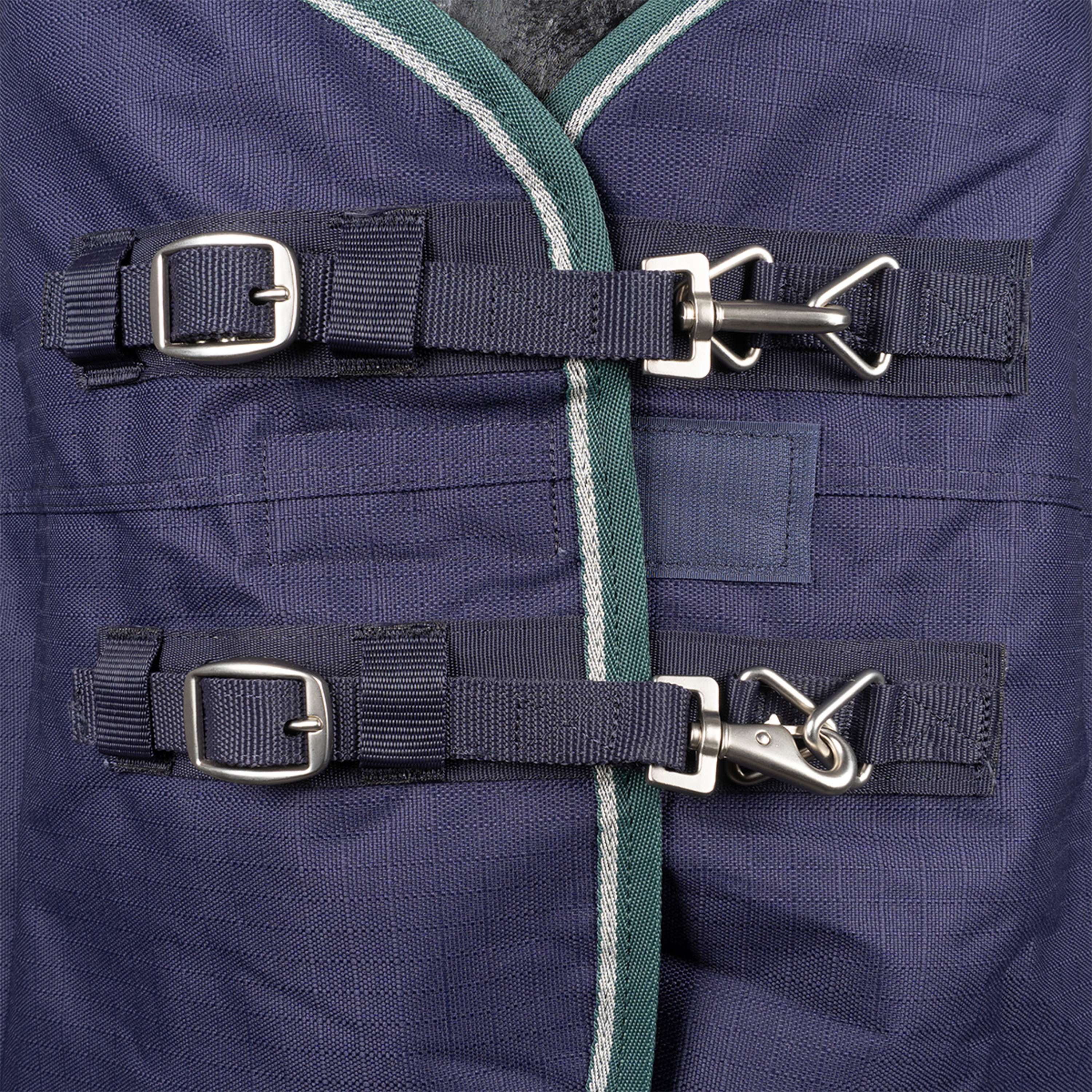 WeatherBeeta ComFiTec Plus Dynamic Turnout Detach-A-Neck 100g Navy/Forest Green - Image 9
