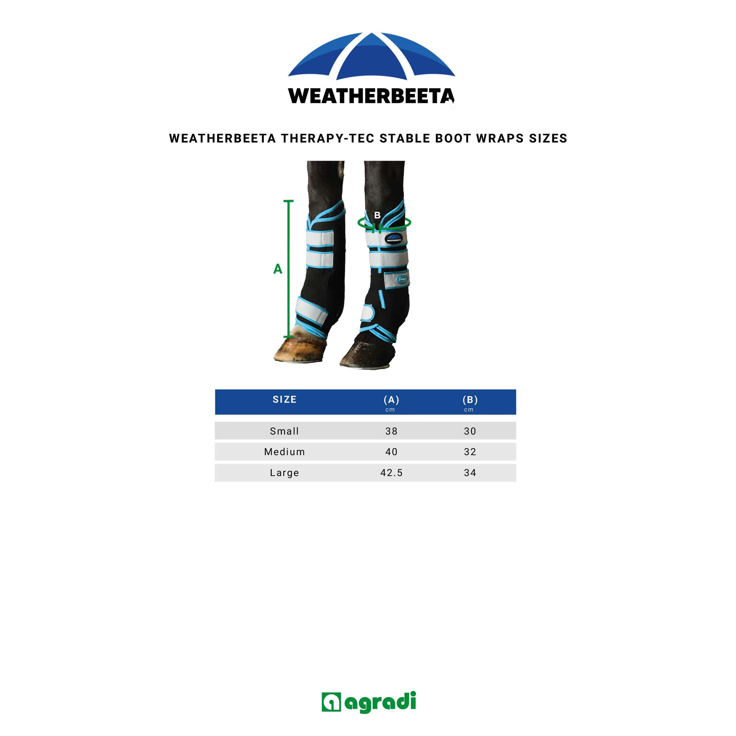 WeatherBeeta Wraps Therapy-Tec Stable Boot Nero/Blu - Image 10