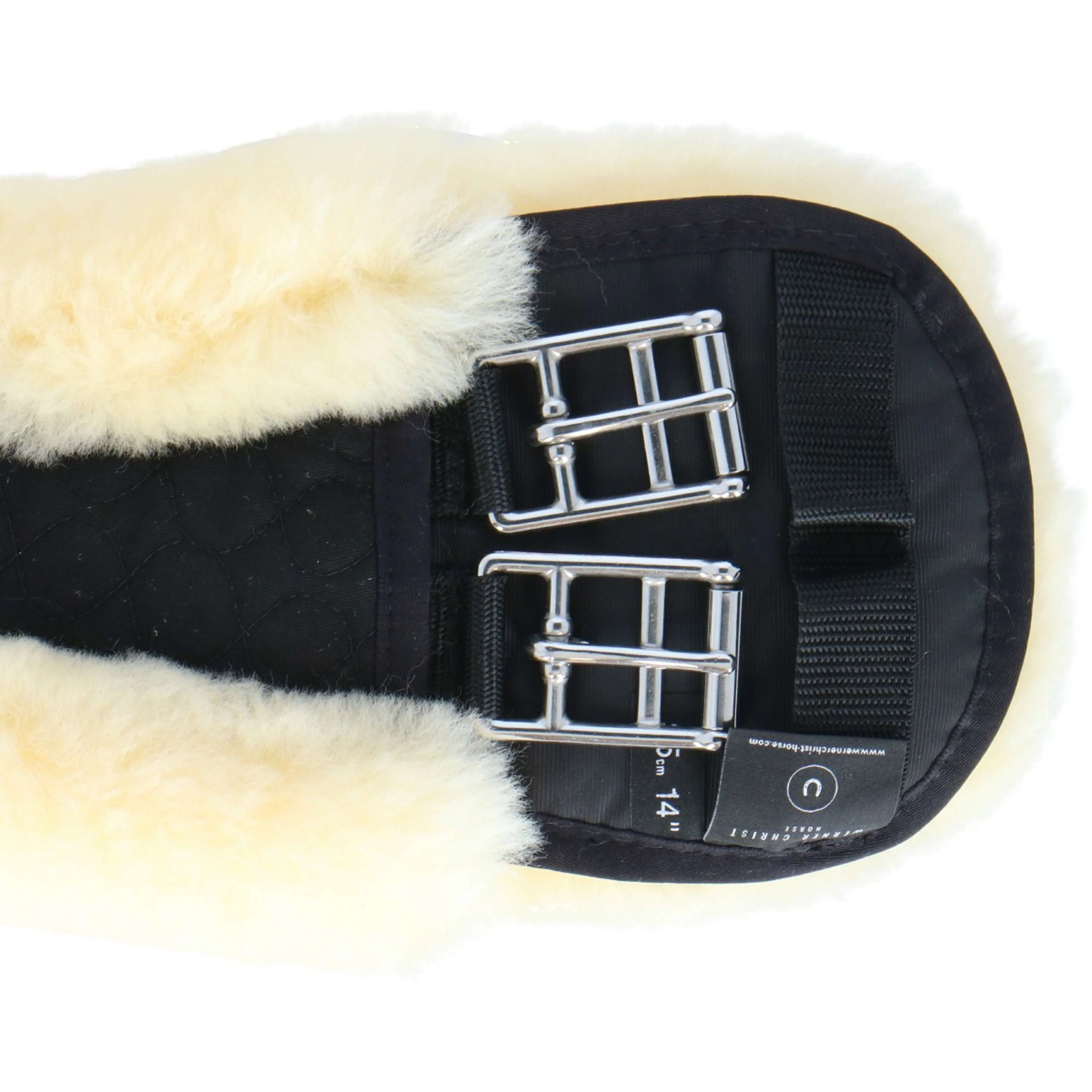 Werner Christ Cintura Banana Sheepskin Anatomisch Nero/Naturale - Image 5